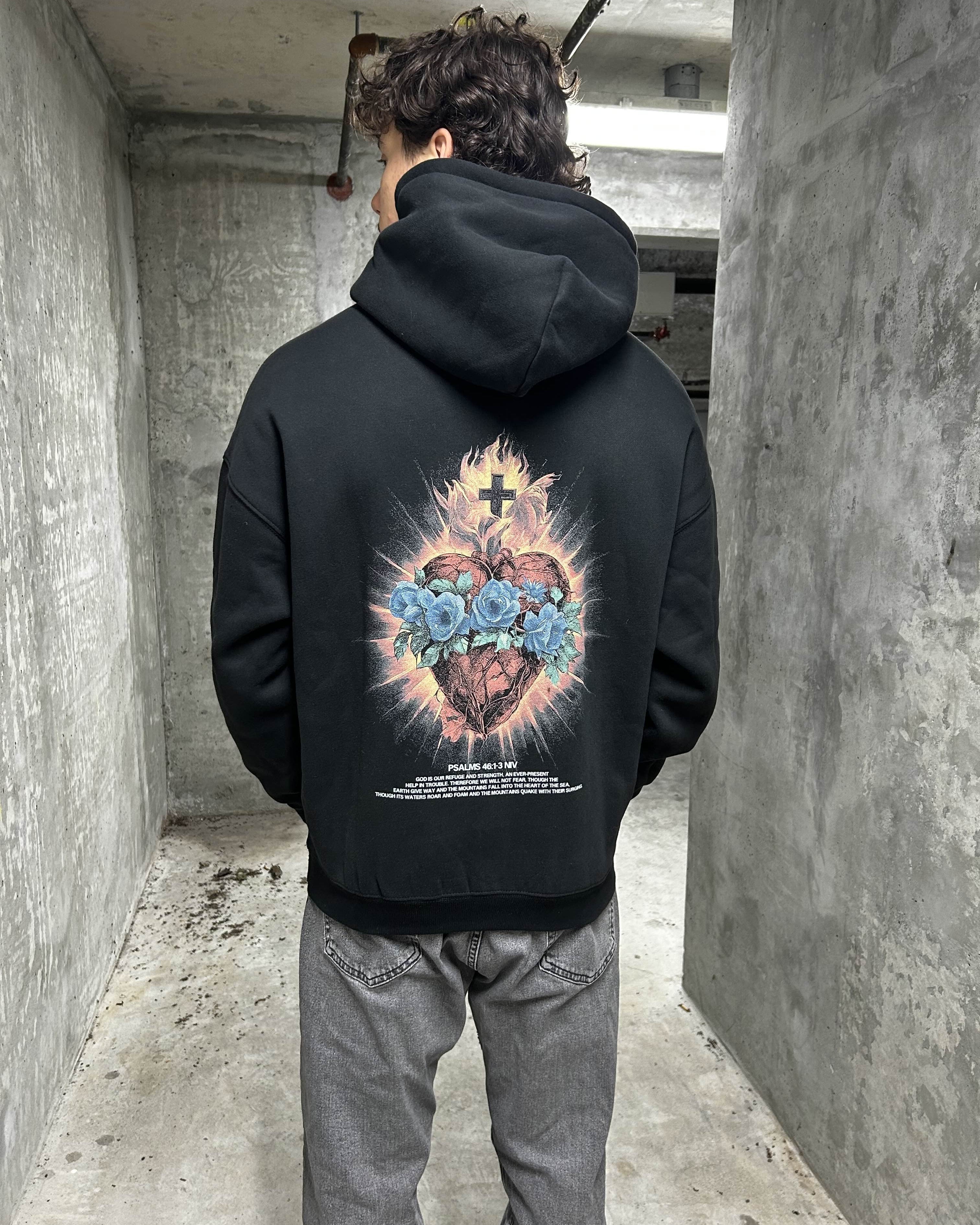 Heart Of Faith Hoodie - Black