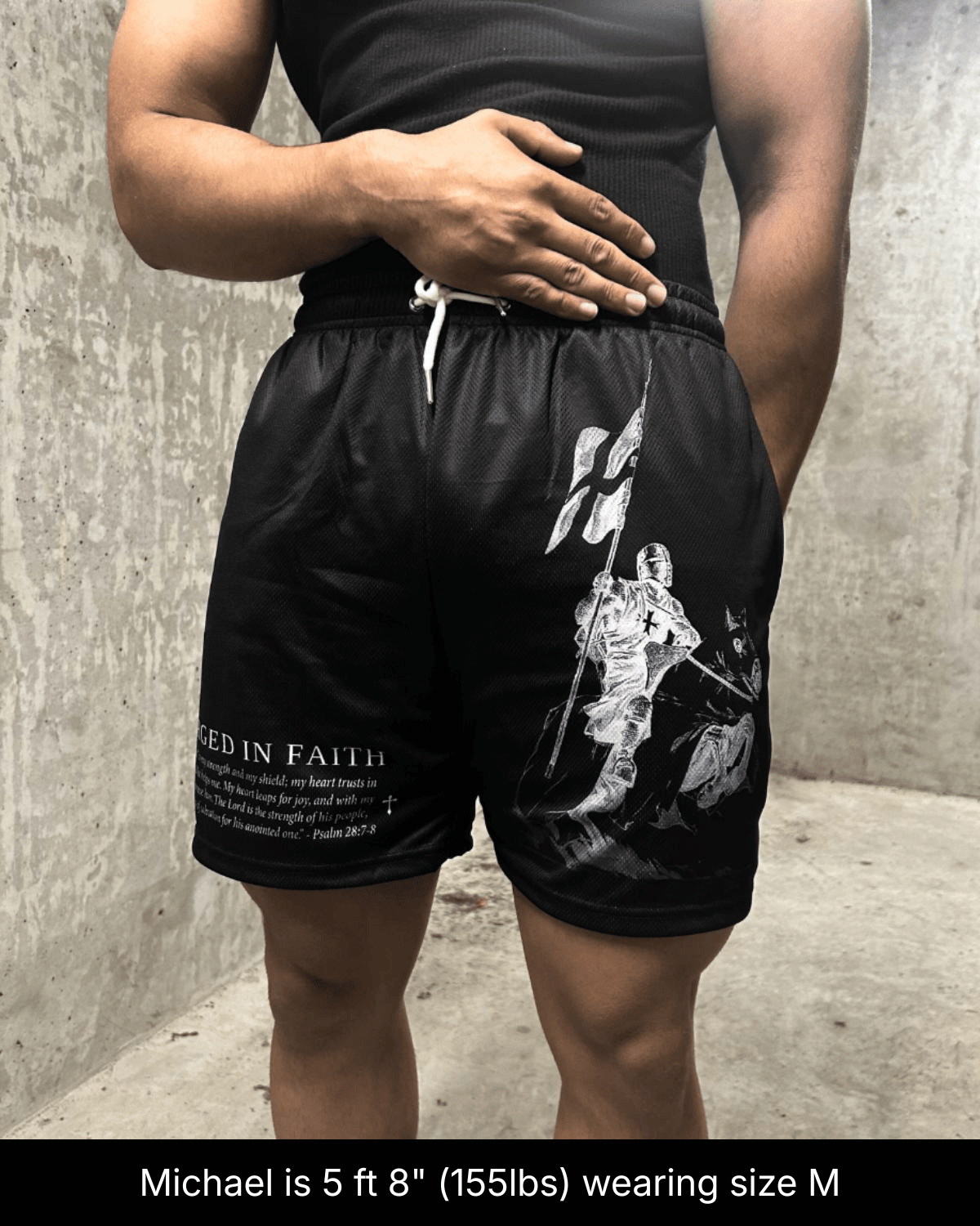 Forged In Faith Shorts - Black