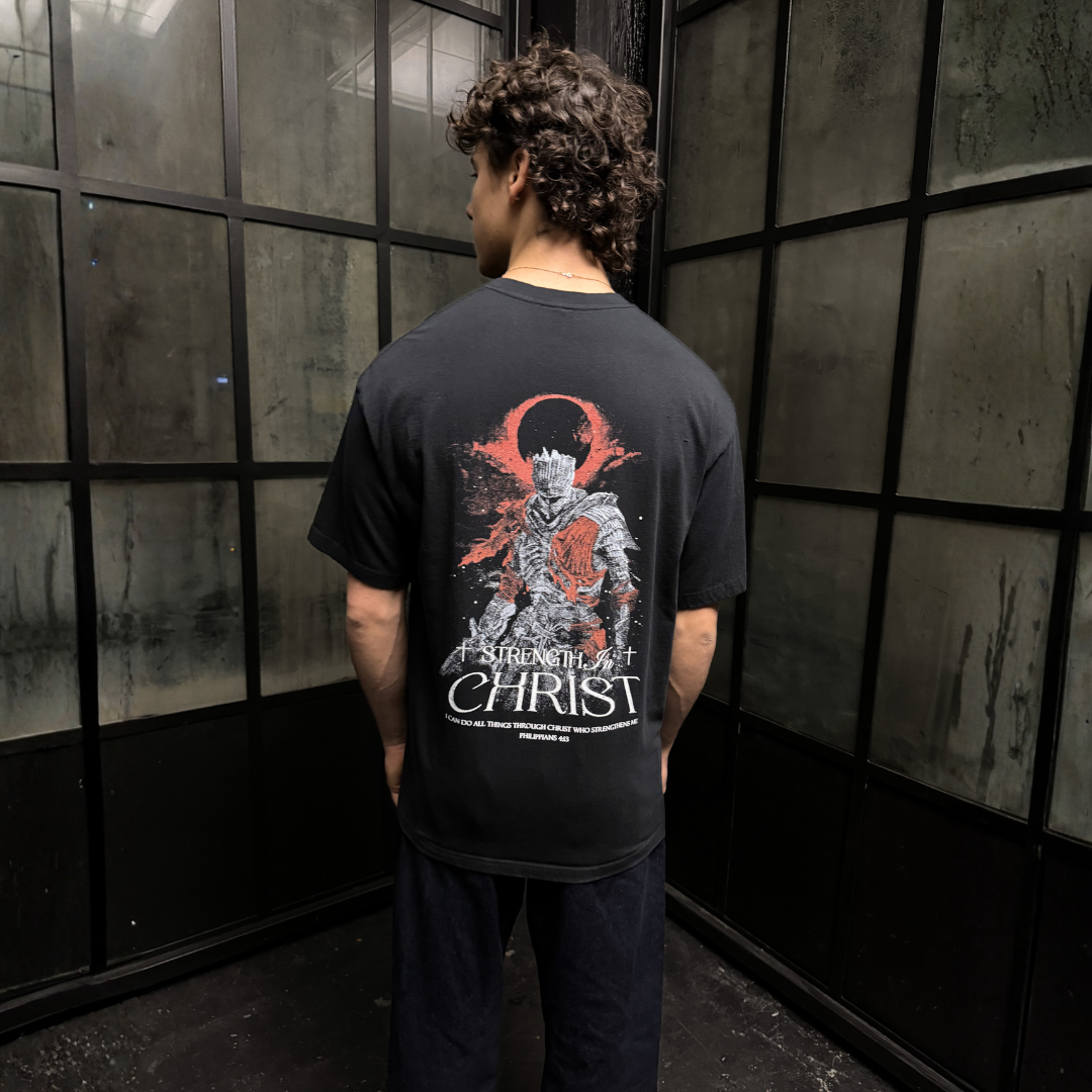 Strength In Christ Shirt - Black