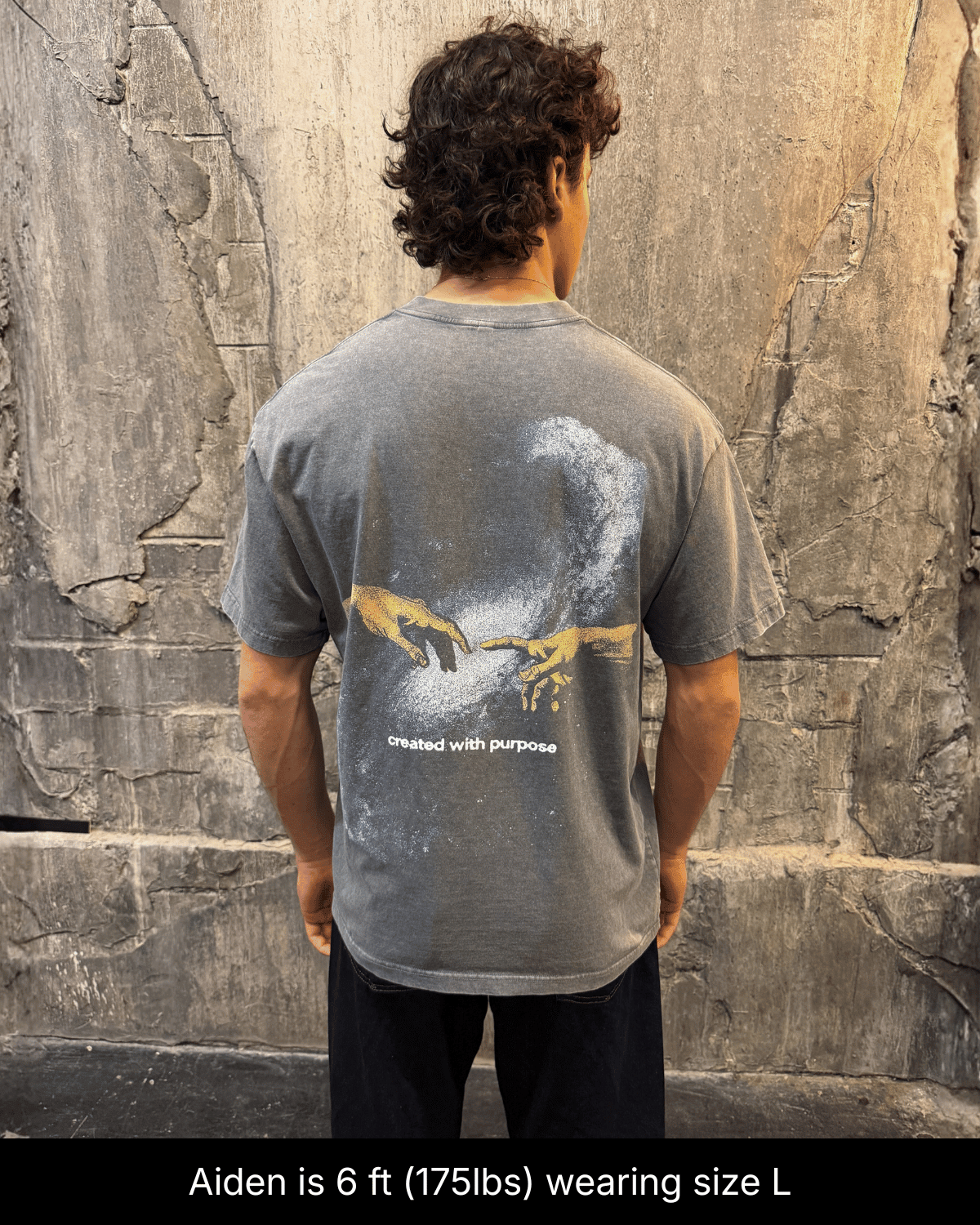 Created With Purpose Shirt - Acid Grey - Gods Creation