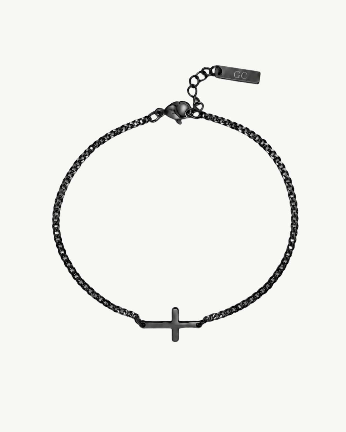 Cross Bracelet - Black - Gods Creation