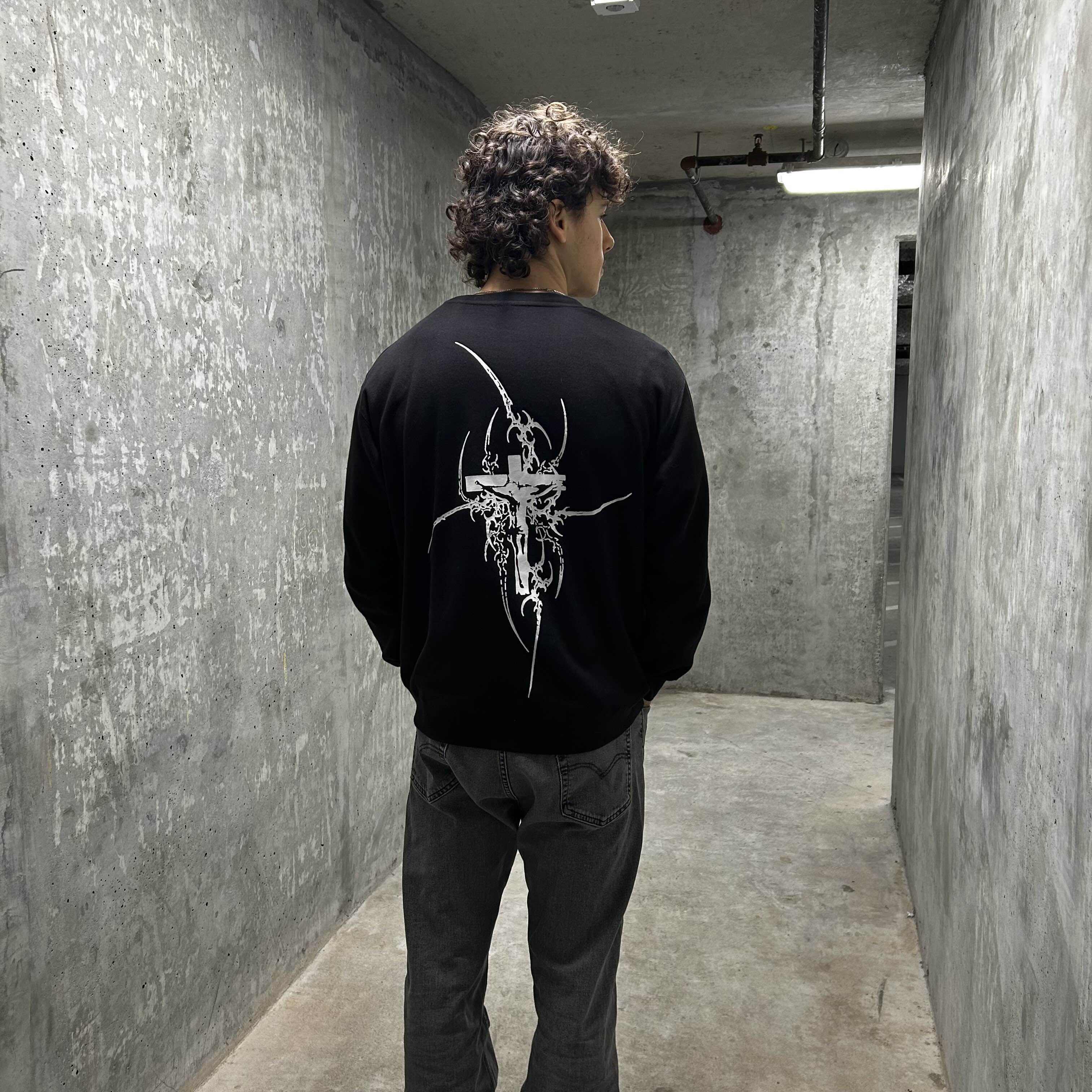 Eternal Life Crewneck - Black - Gods Creation