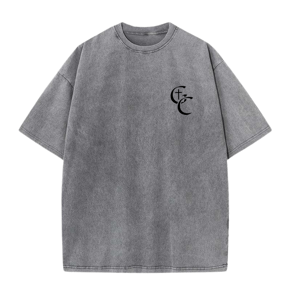 Faith Over Fear Shirt - Acid Grey - Gods Creation