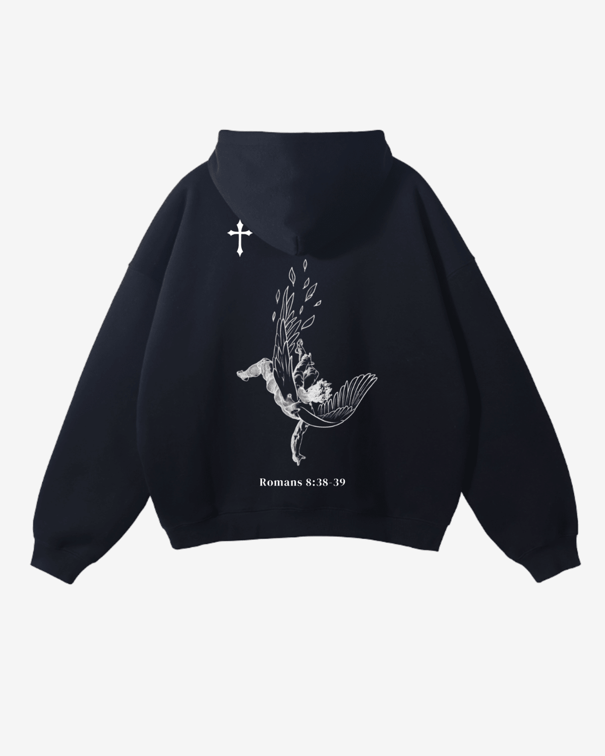 Fallen Angel Hoodie - Black - Gods Creation