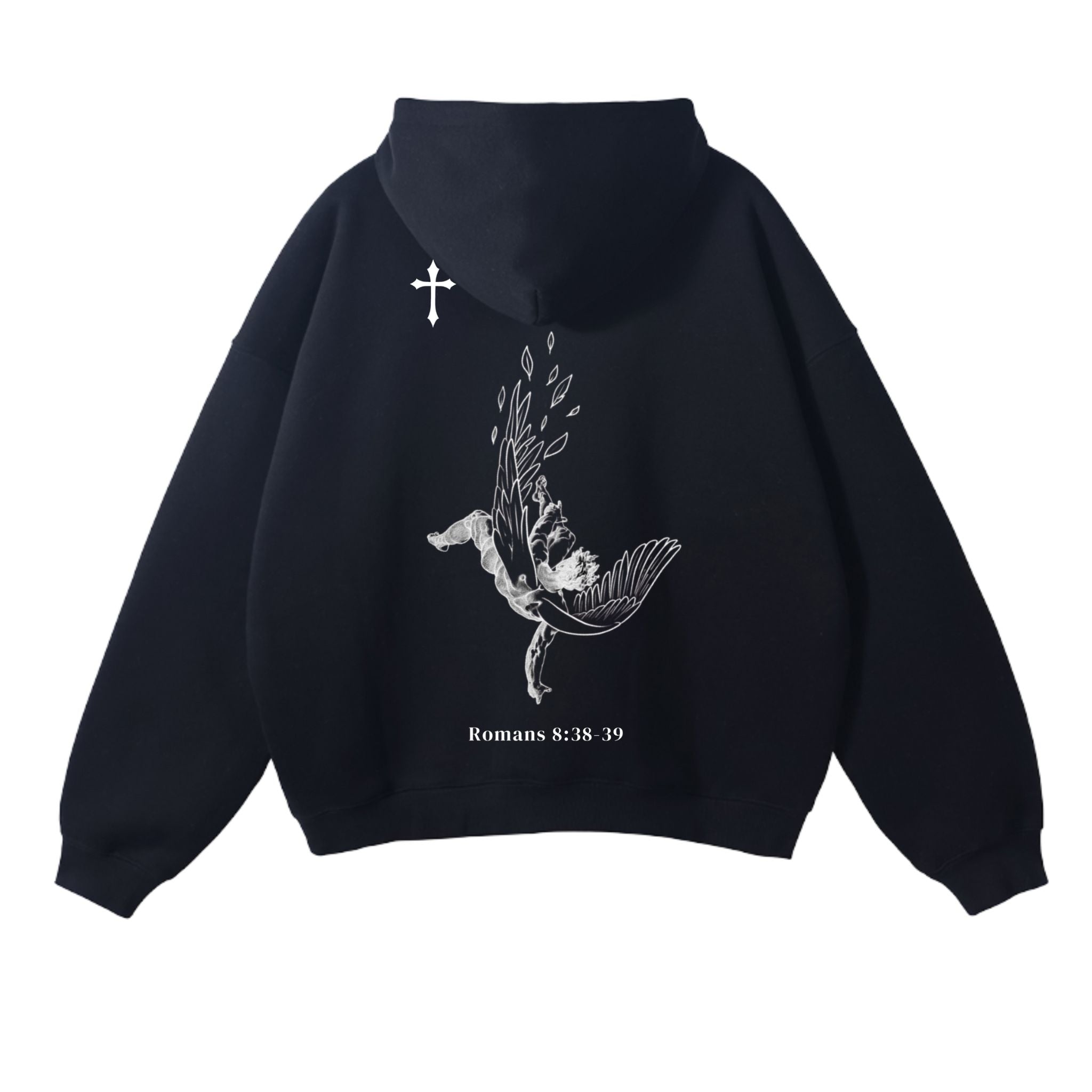Fallen Angel Hoodie - Black - Gods Creation