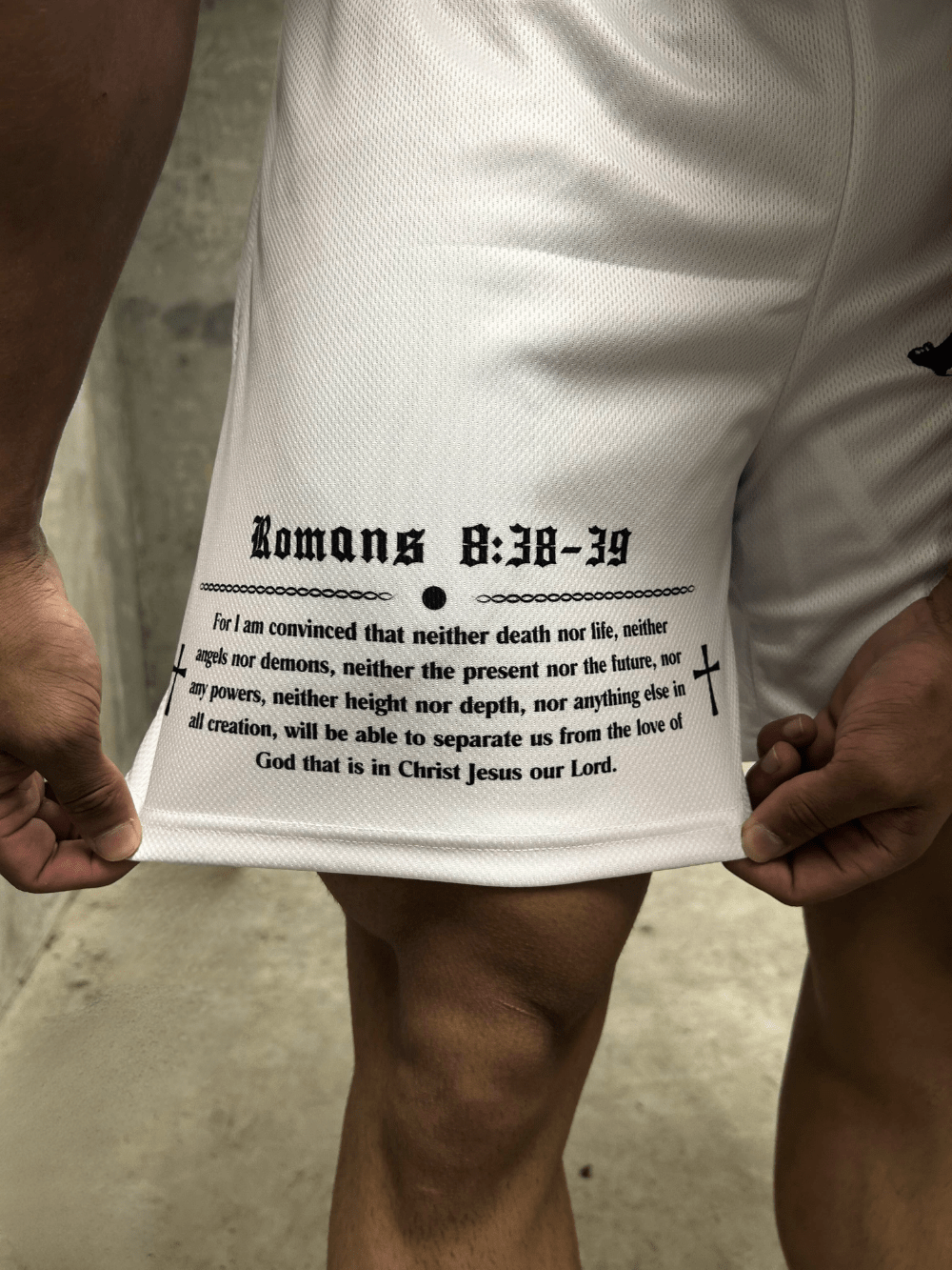 Fallen Angel Shorts - White - Gods Creation