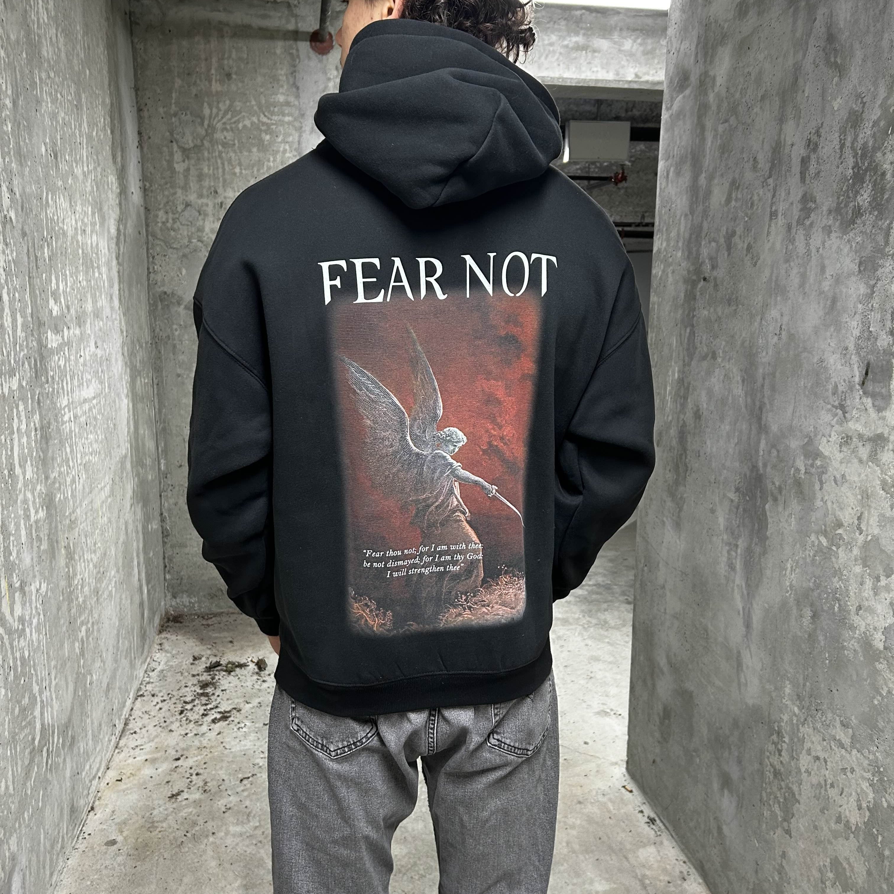 Fear Not Hoodie - Black - Gods Creation