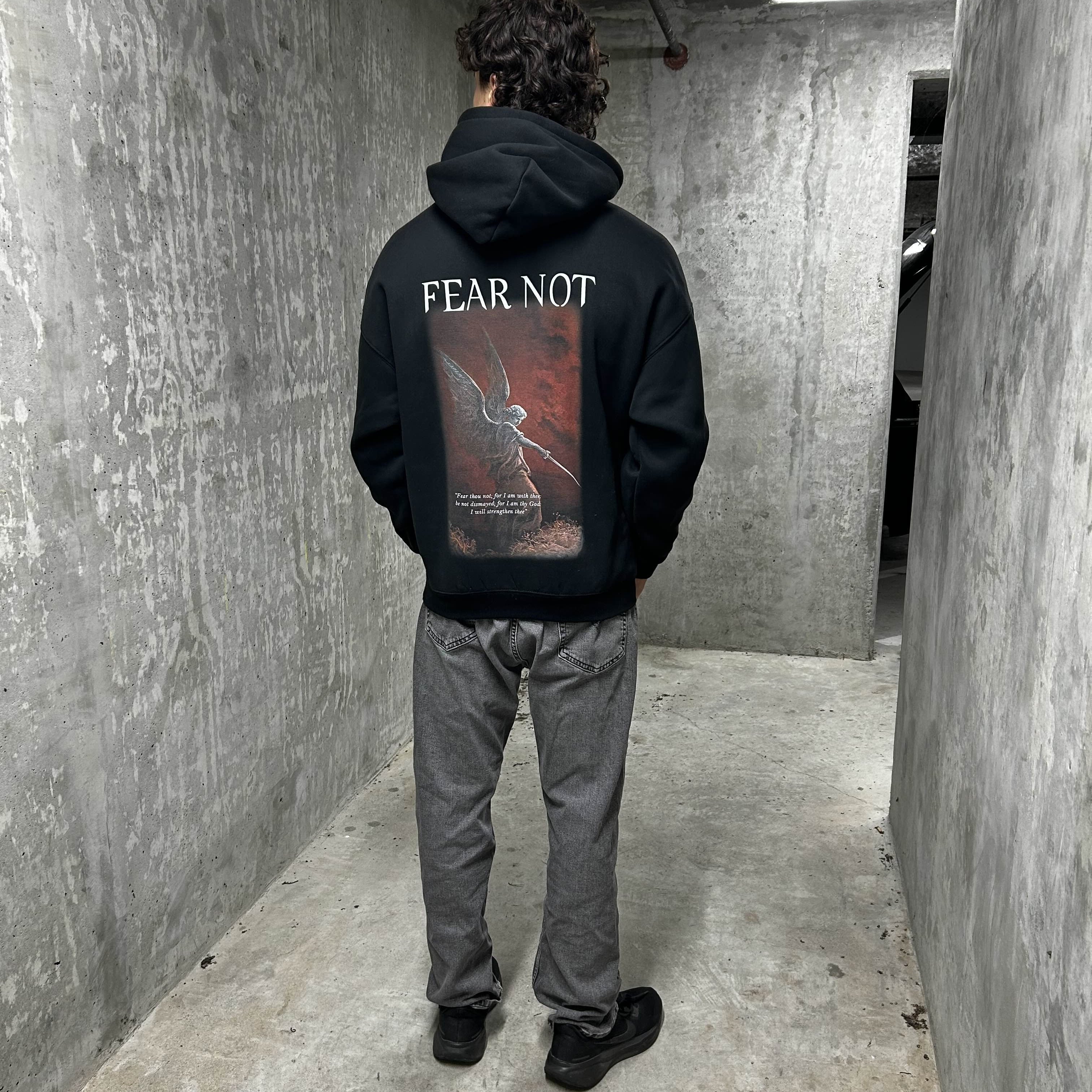 Fear Not Hoodie - Black - Gods Creation