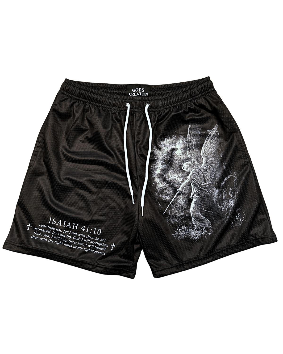 Fear Not Shorts - Black/White Angel - Gods Creation