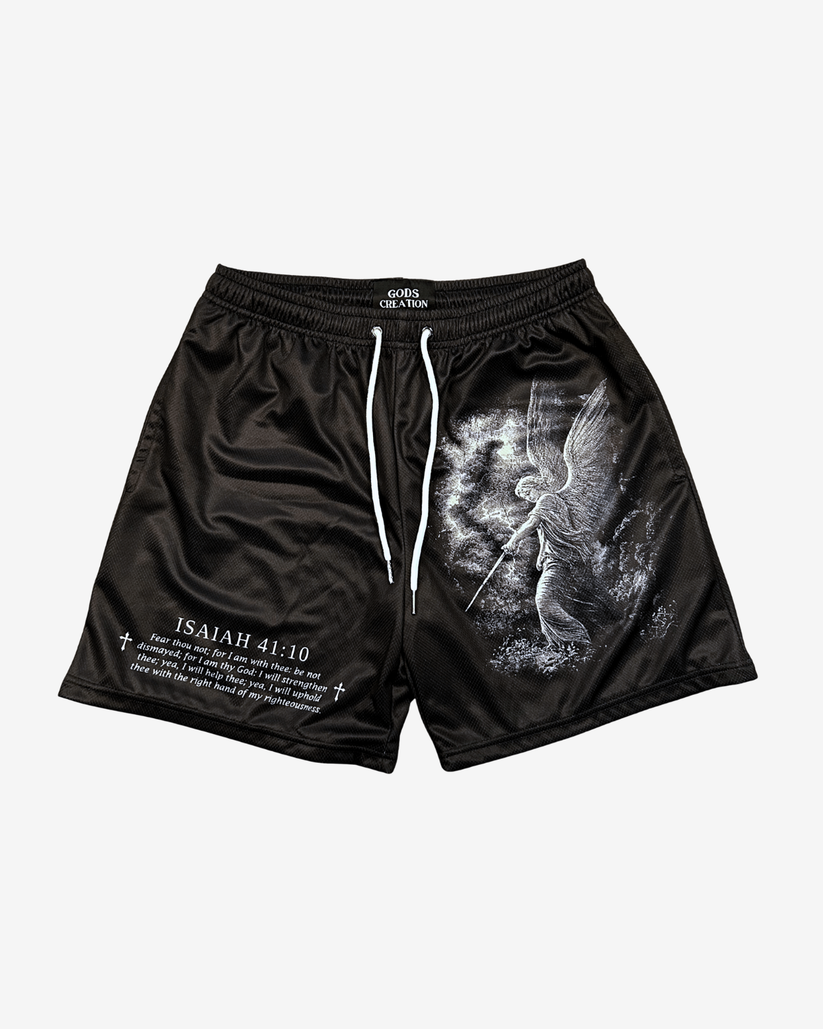 Fear Not Shorts - Black/White Angel