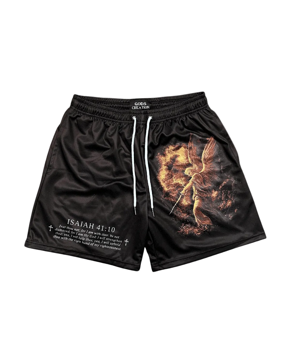 Fear Not Shorts - Black/Red Angel