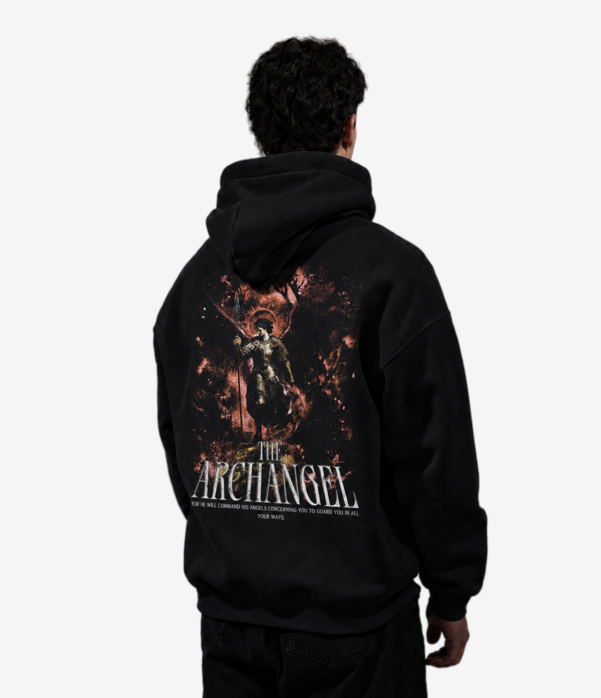 The Archangel Hoodie on model