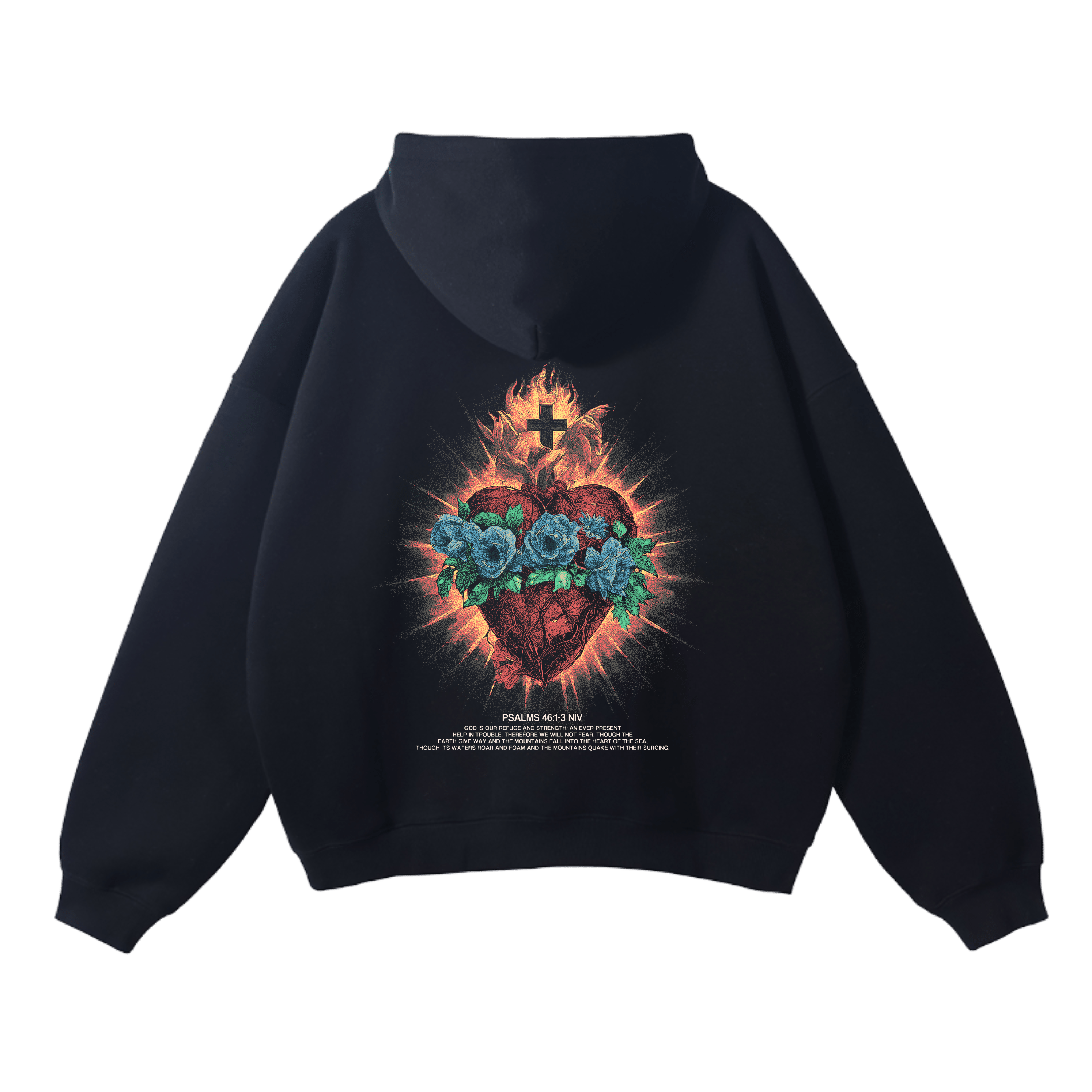Heart Of Faith Hoodie - Black - Gods Creation
