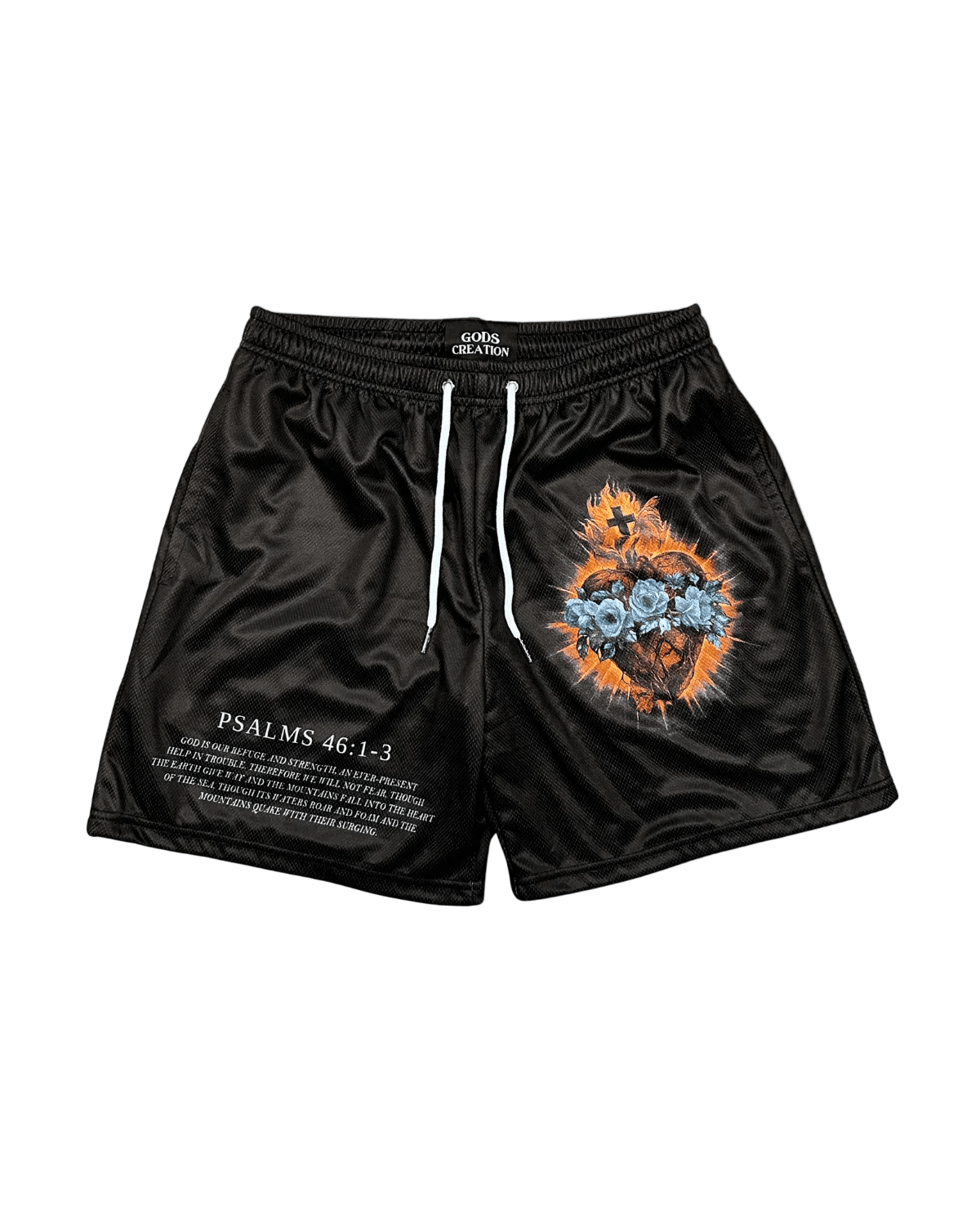 Heart Of Faith Shorts - Black - Gods Creation