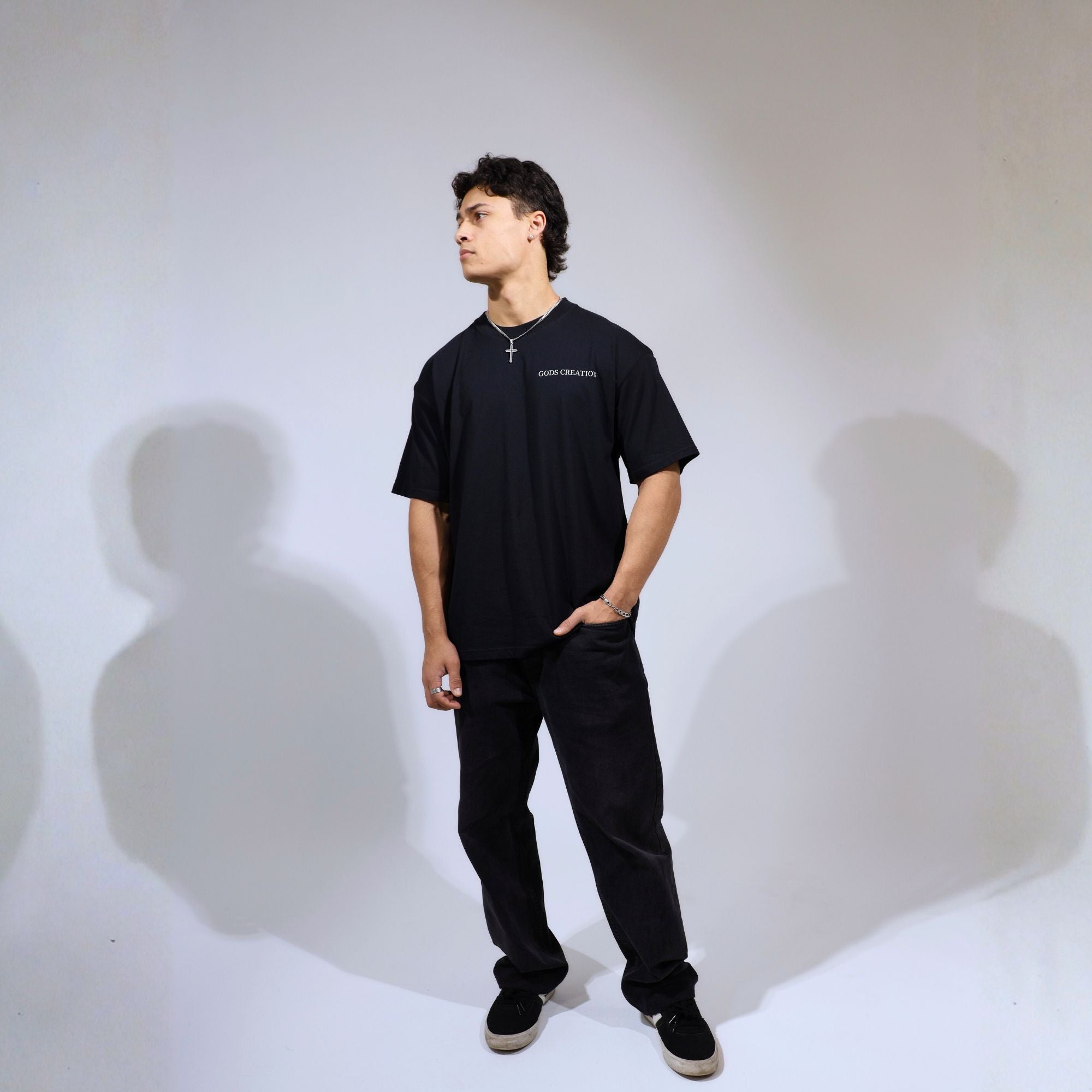 Shield Of Light Shirt - Black - Gods Creation