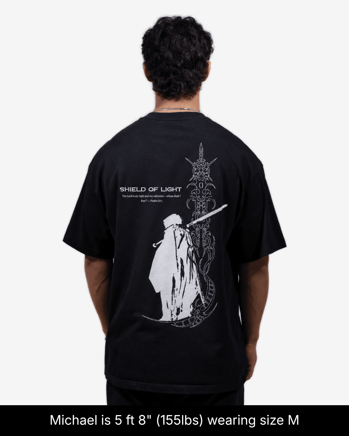Shield Of Light Shirt - Black - Gods Creation