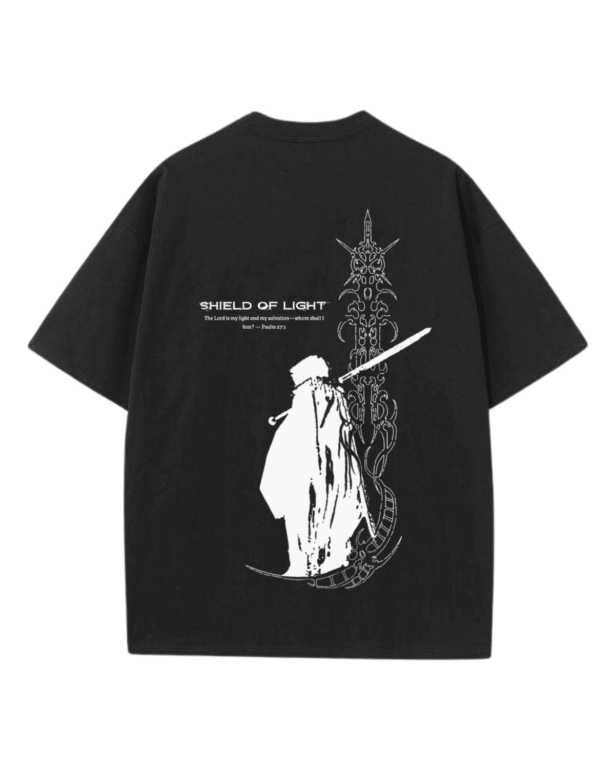 Shield Of Light Shirt - Black - Gods Creation