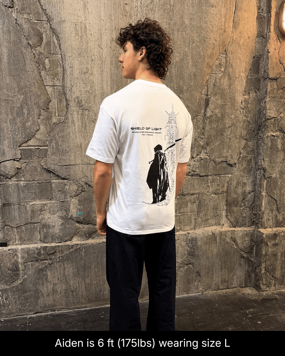 Shield Of Light Shirt - White - Gods Creation