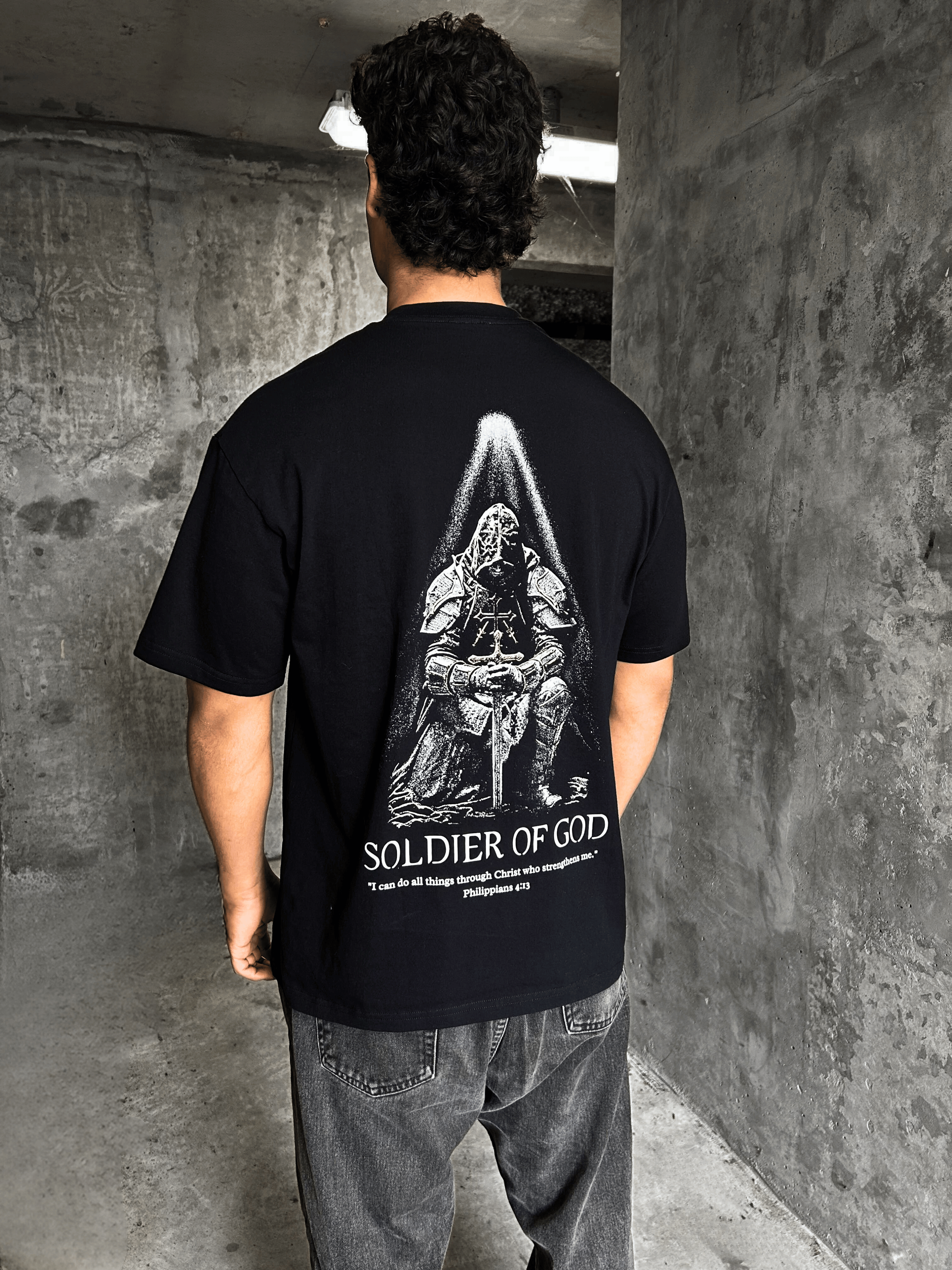 Soldier Of God Shirt - Black - Gods Creation