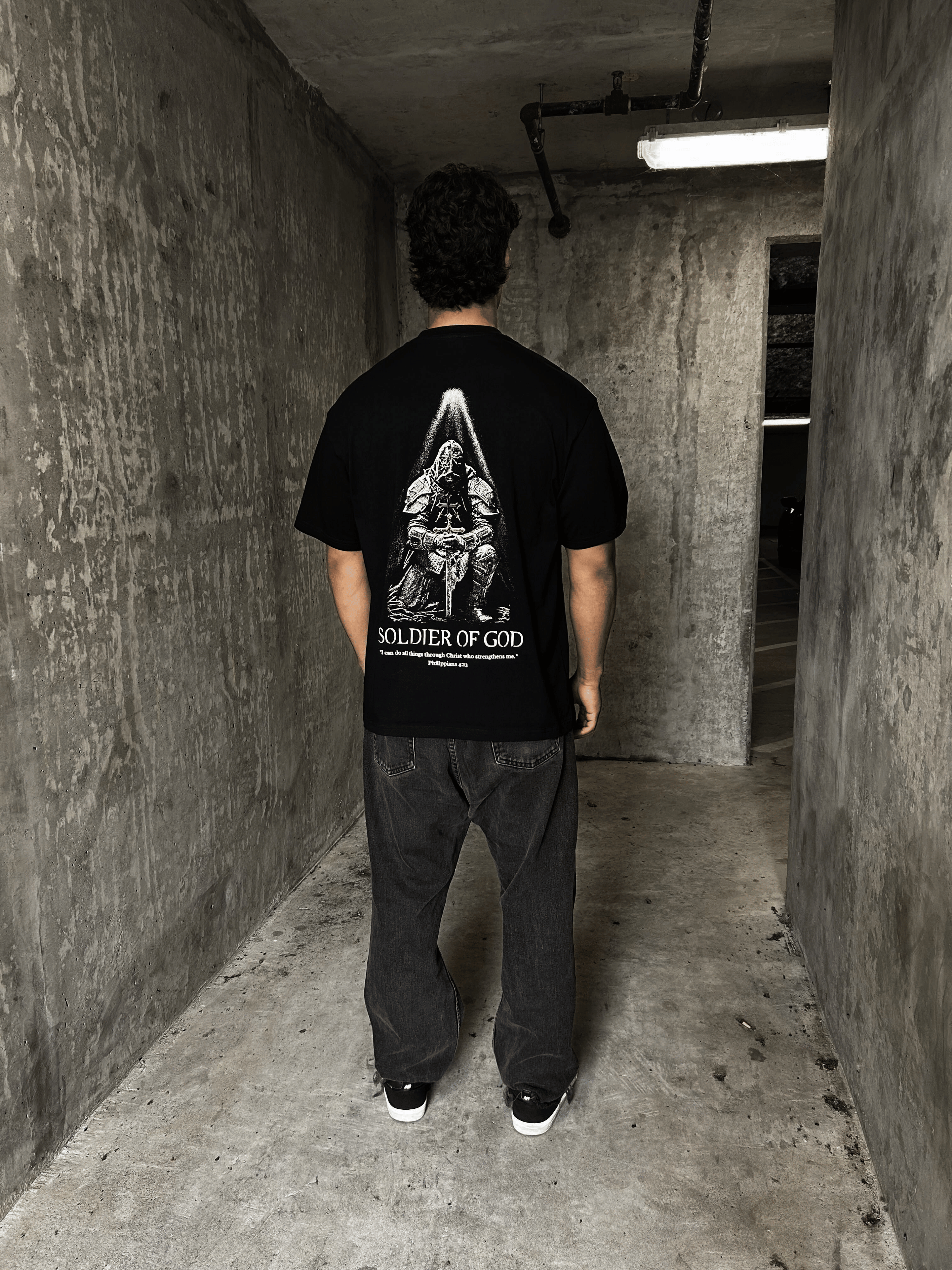 Soldier Of God Shirt - Black - Gods Creation