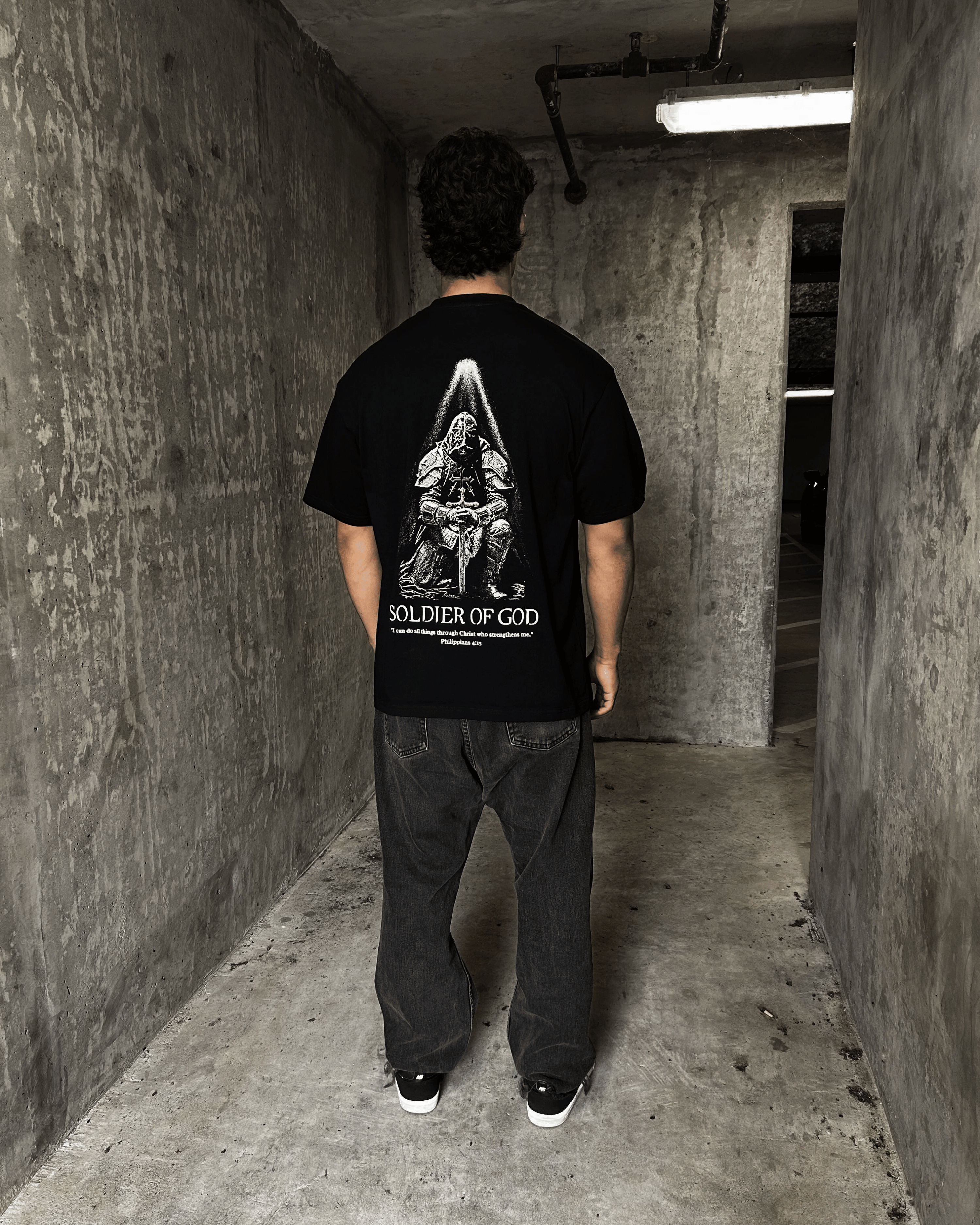 Soldier Of God Shirt - Black - Gods Creation
