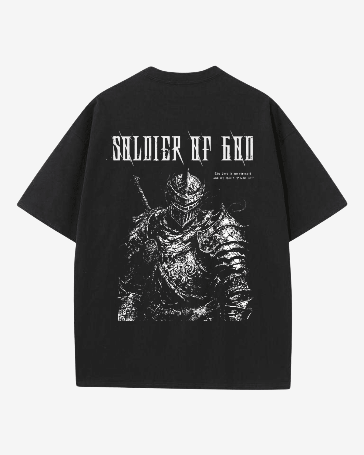 Soldier Of God Shirt V2 - Black - Gods Creation