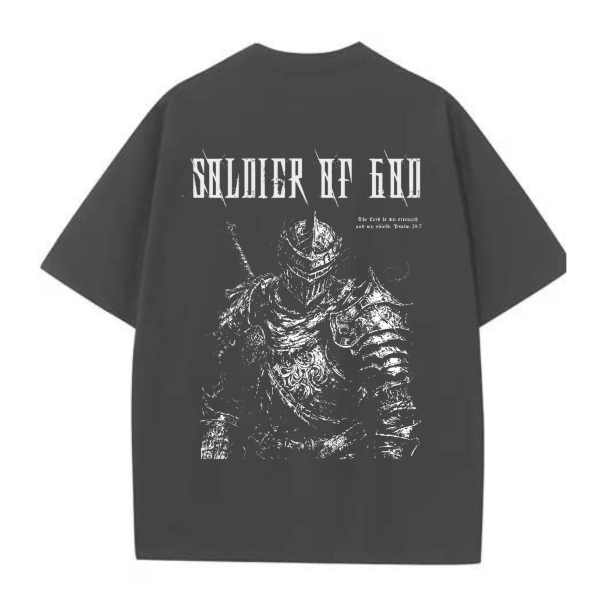 Soldier Of God Shirt V2 - Dark Grey - Gods Creation