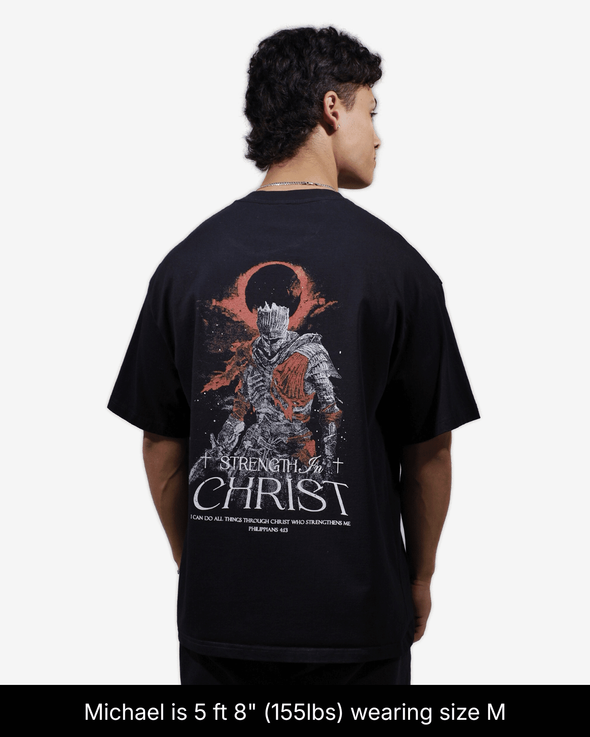 Strength In Christ Shirt - Black - Gods Creation