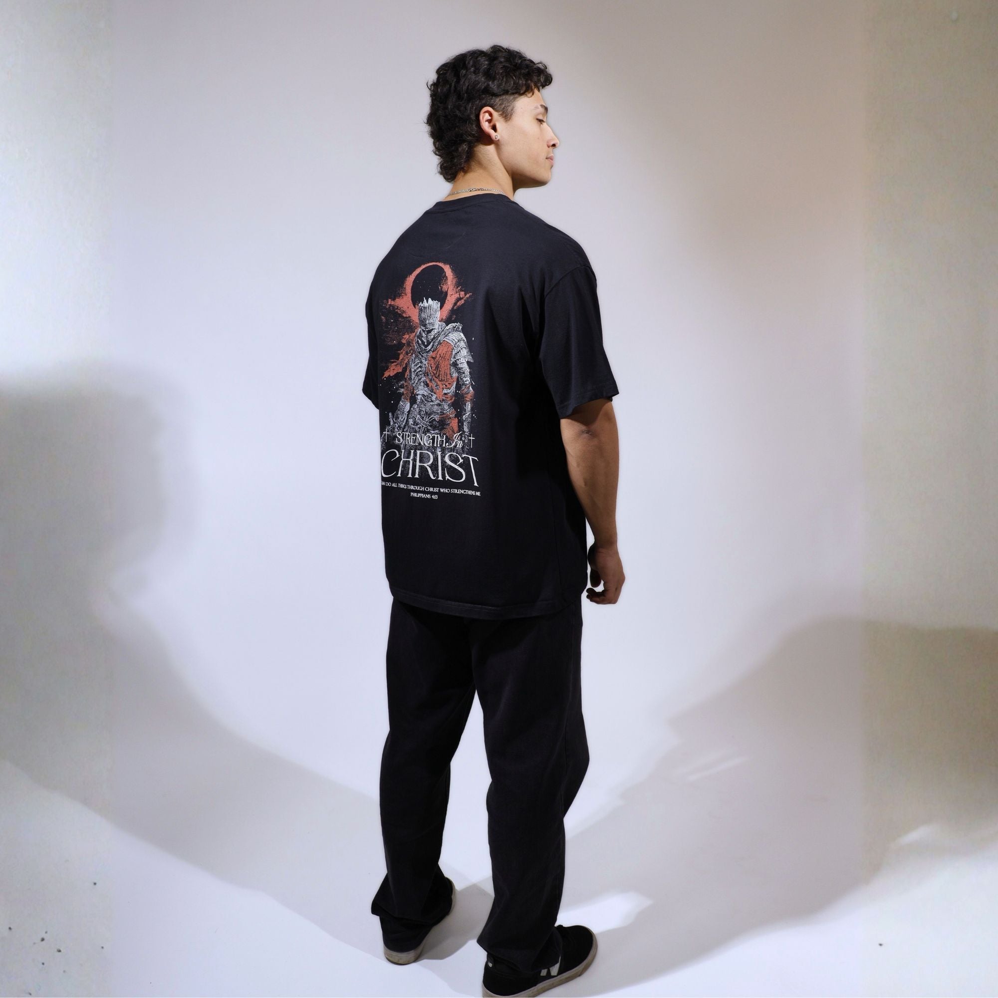 Strength In Christ Shirt - Black - Gods Creation