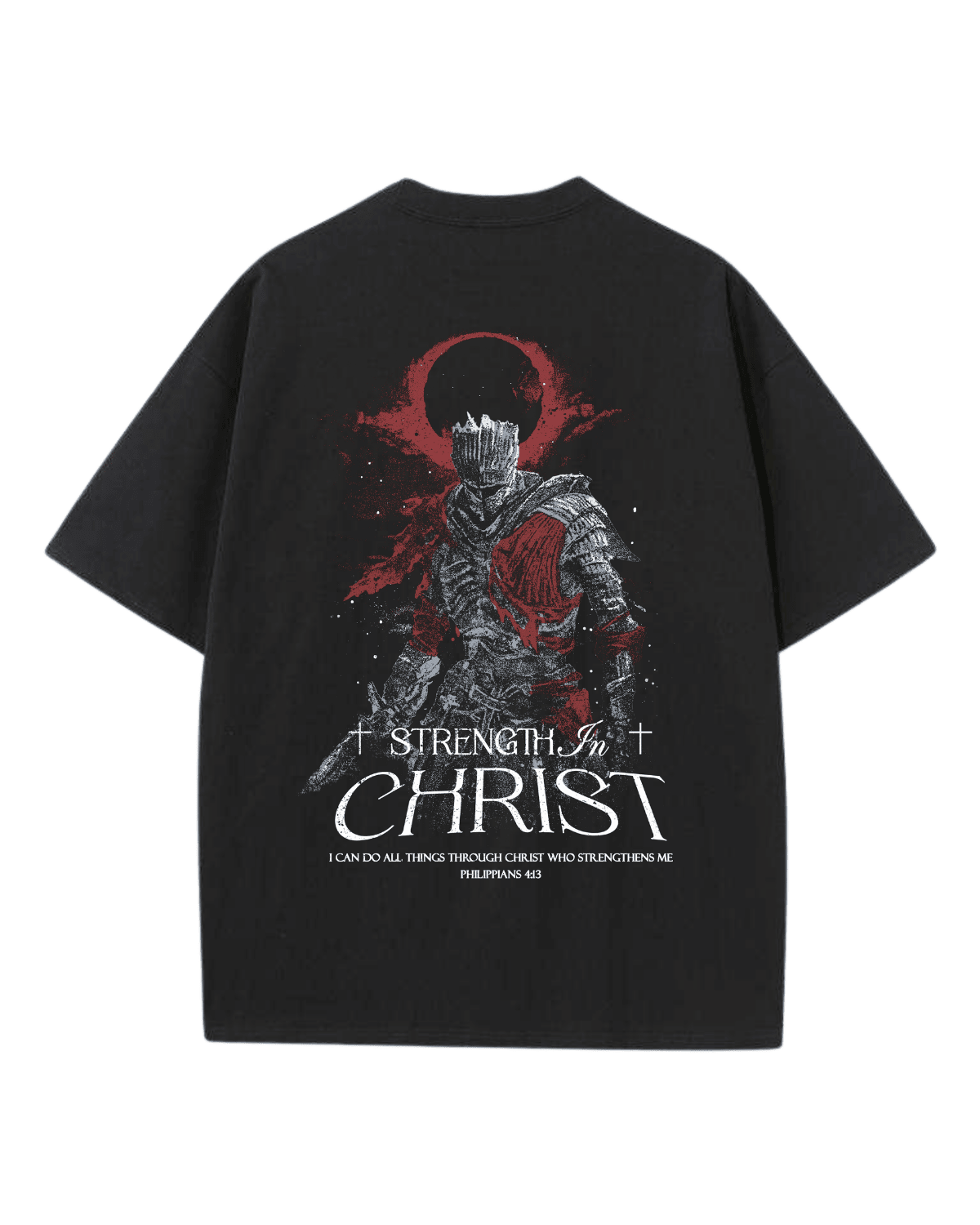 Strength In Christ Shirt - Black - Gods Creation