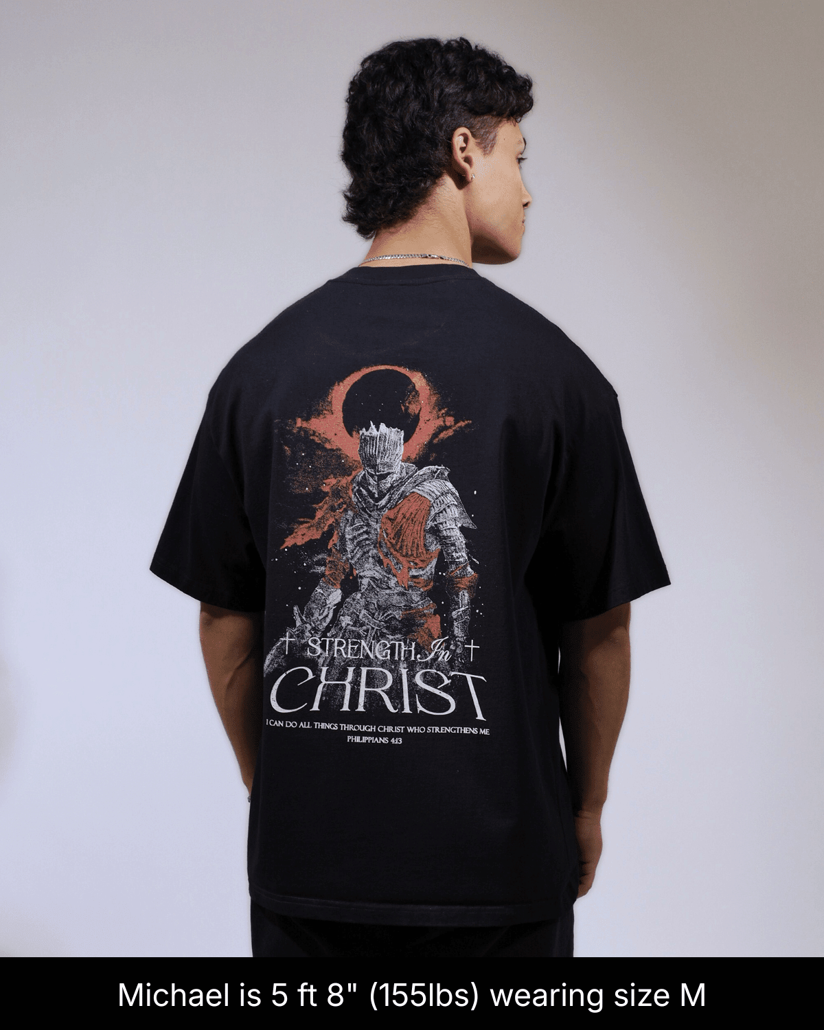 Strength In Christ Shirt - Black - Gods Creation