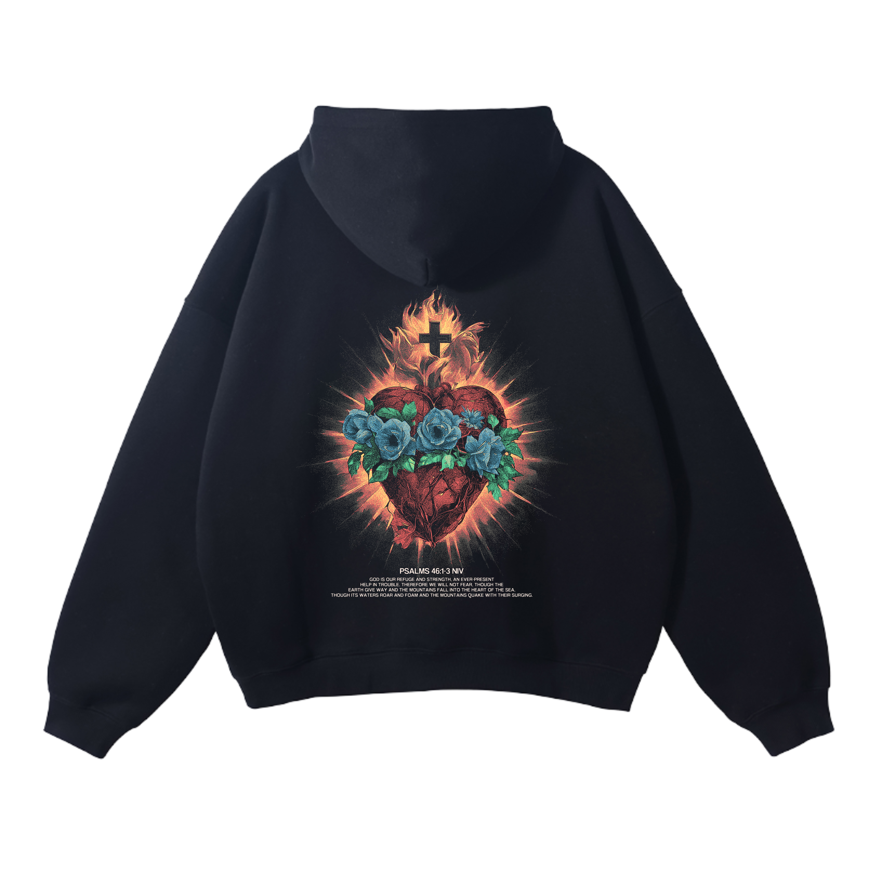 Heart Of Faith Hoodie - Black
