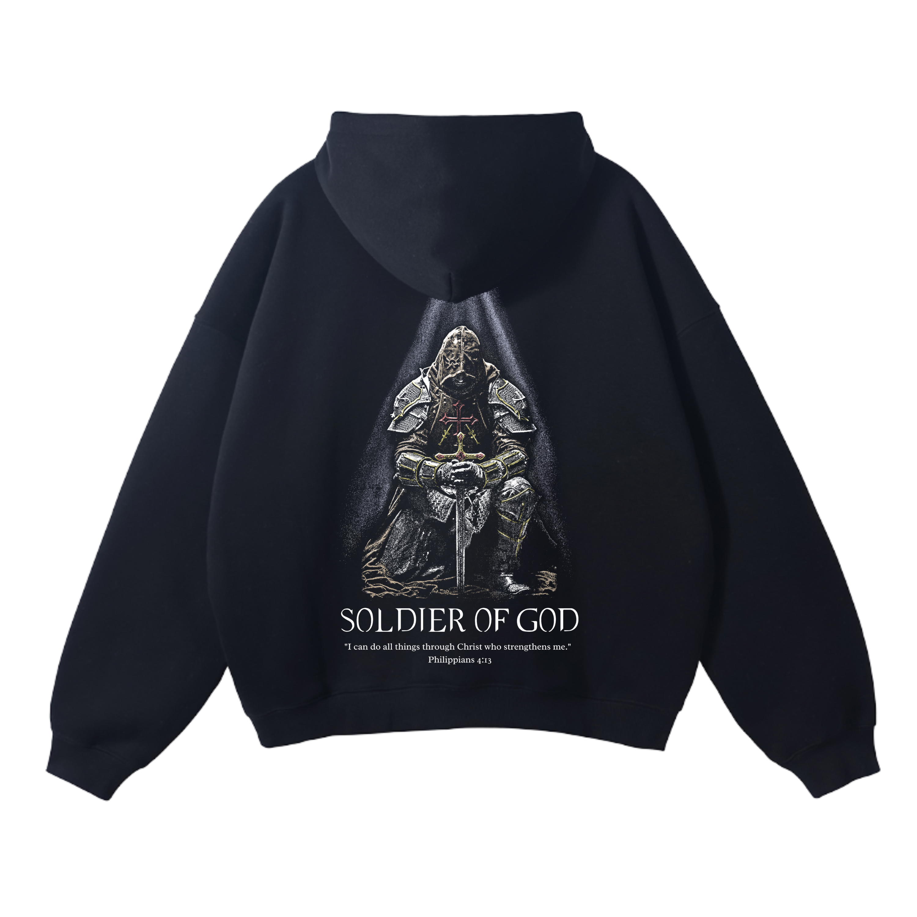 Solider Of God Hoodie - Black