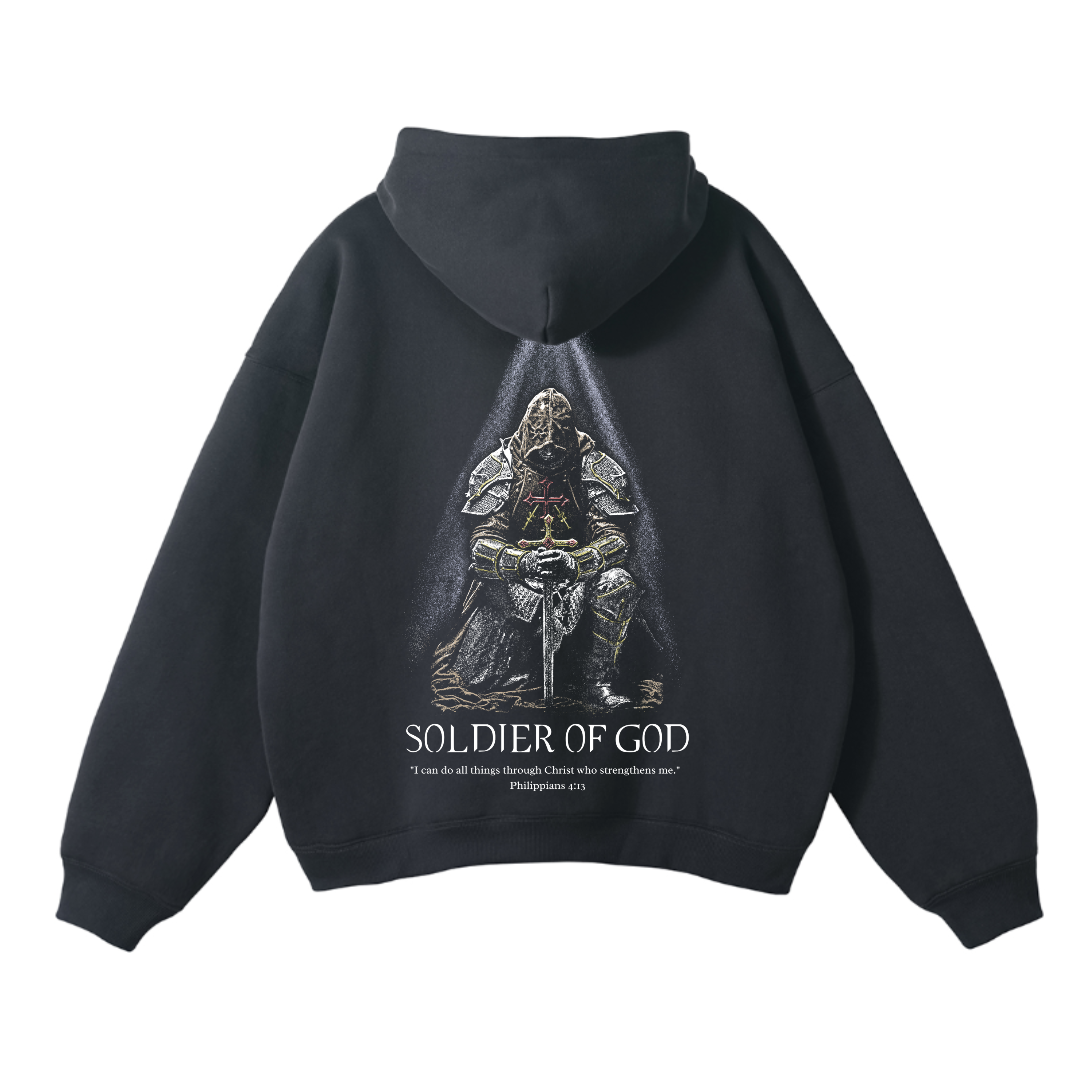 Solider Of God Hoodie - Dark Grey