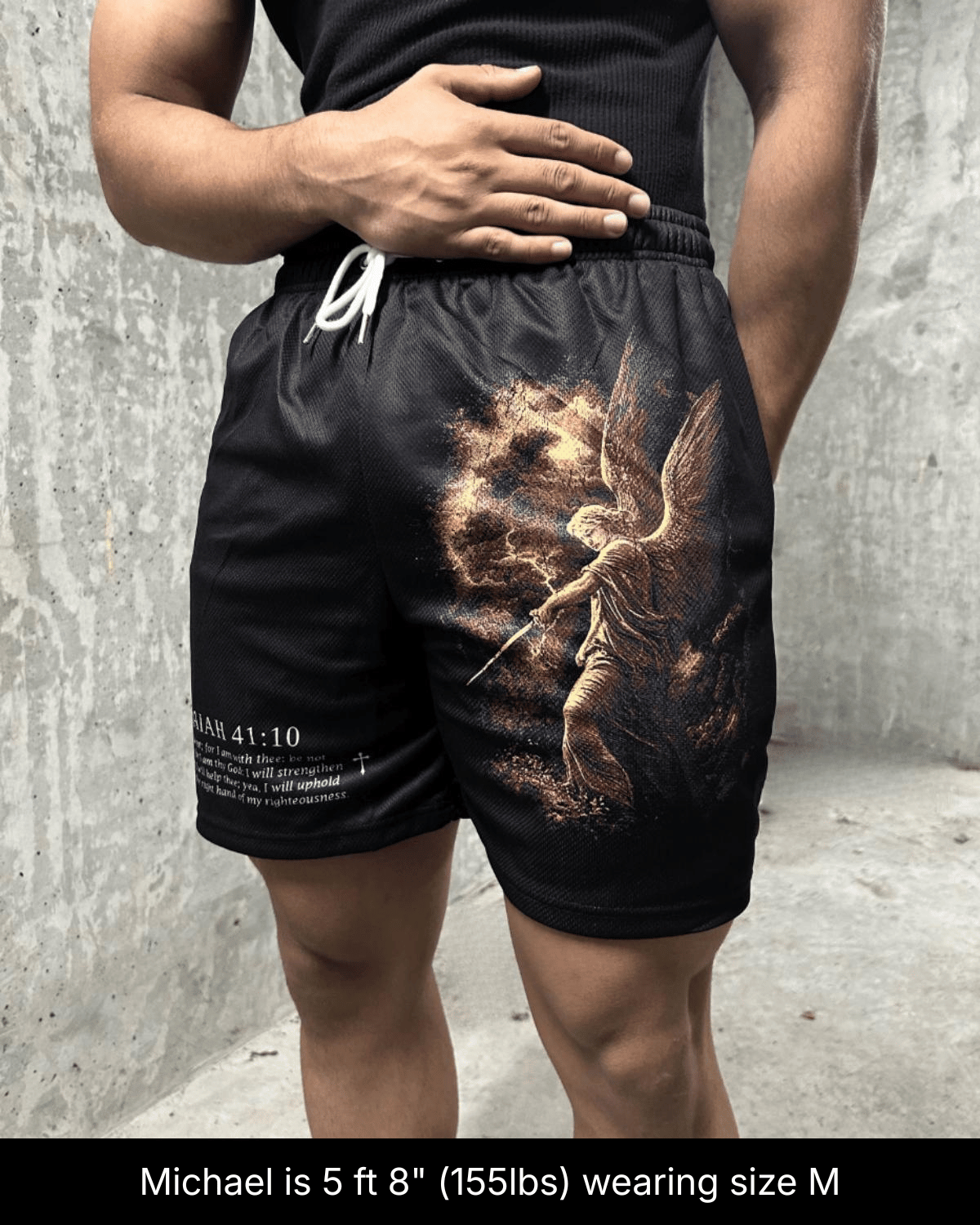 Fear Not Shorts - Black/Red Angel