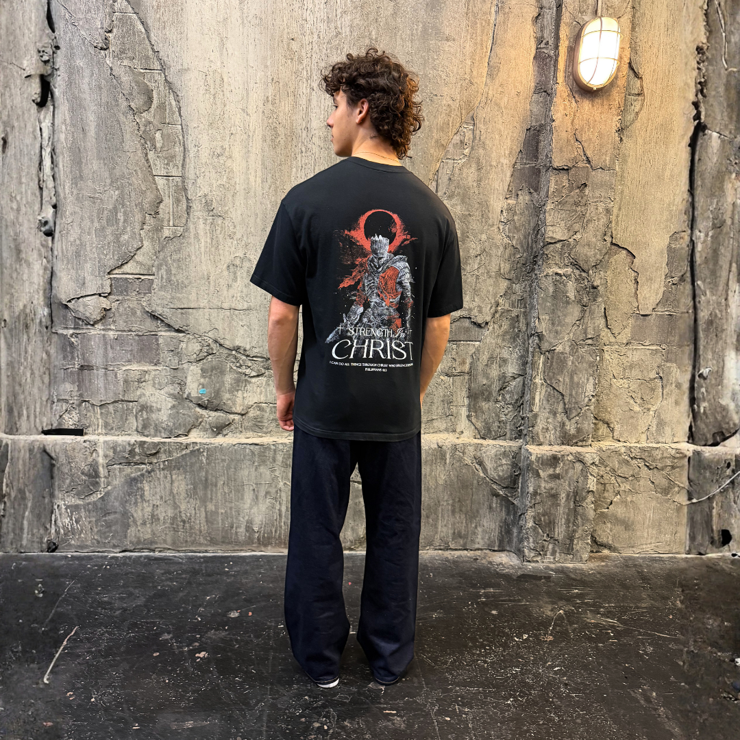 Strength In Christ Shirt - Black