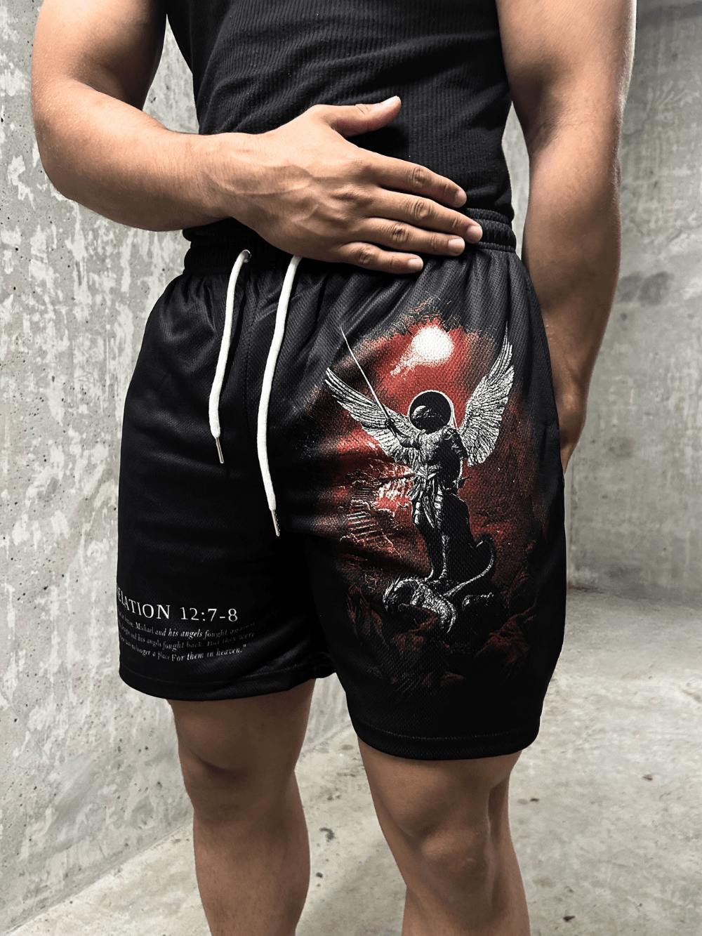 Archangel Michael Shorts - Black - Gods Creation