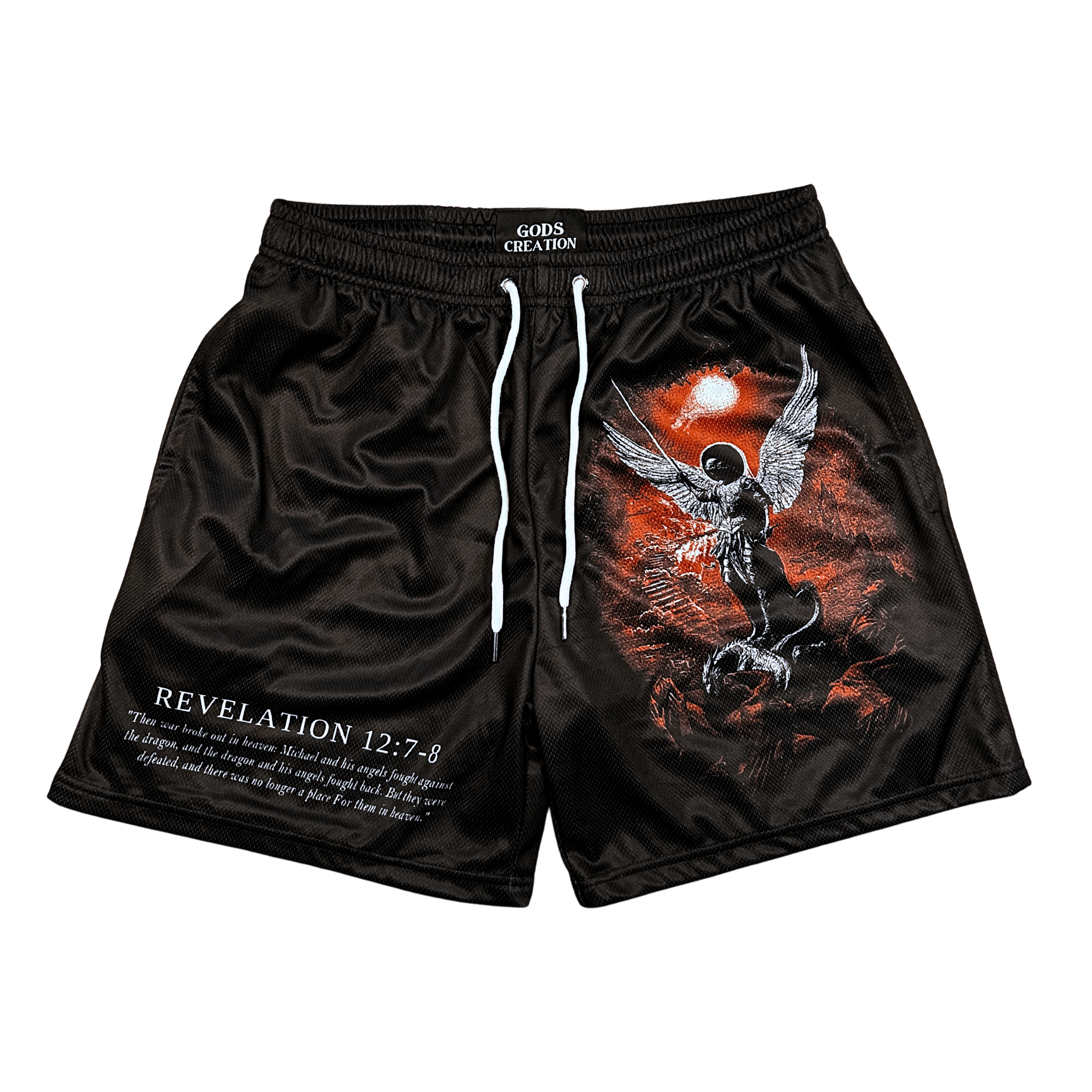 Archangel Michael Shorts - Black - Gods Creation