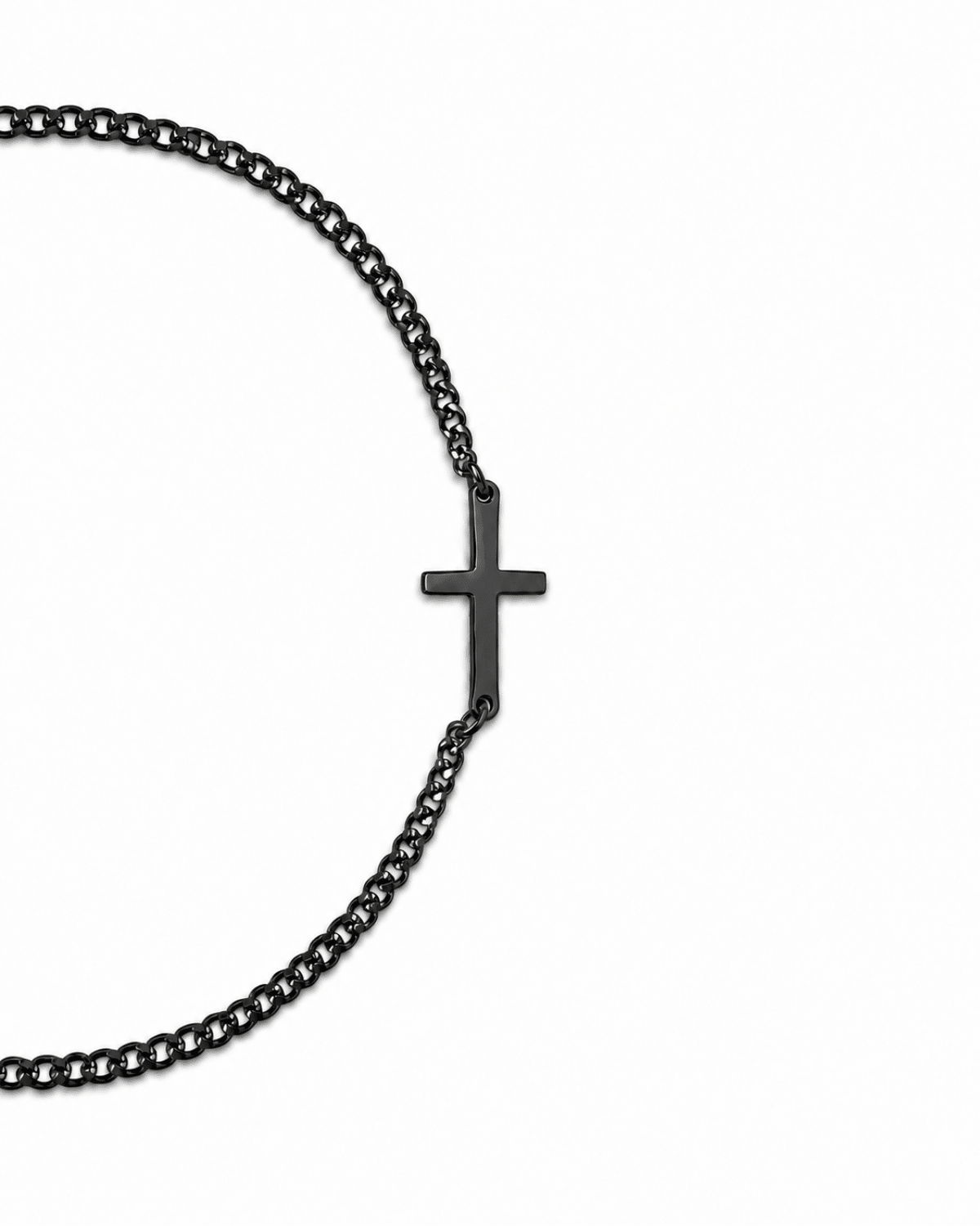 Cross Bracelet - Black - Gods Creation