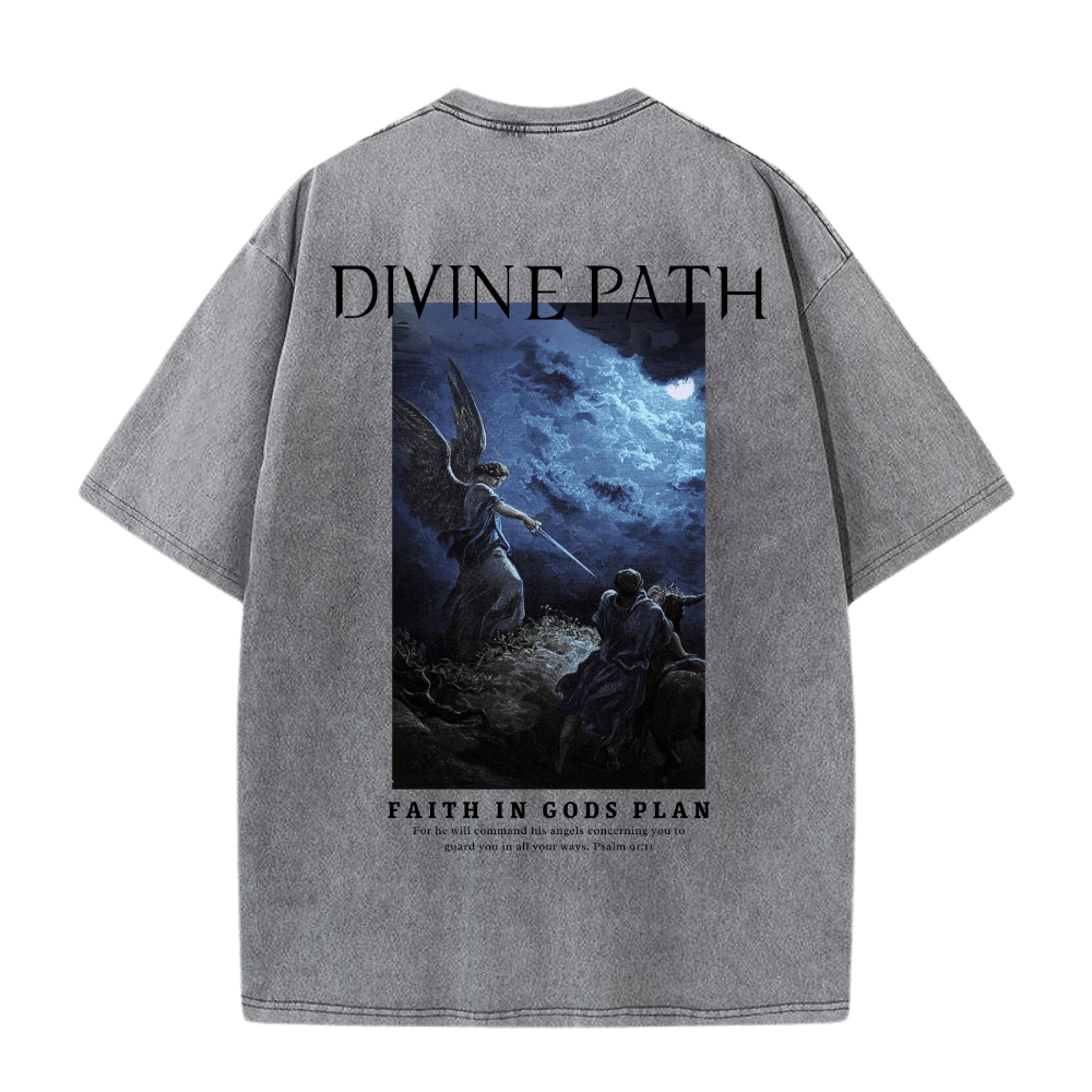 Divine Path Shirt - Acid Grey - Gods Creation