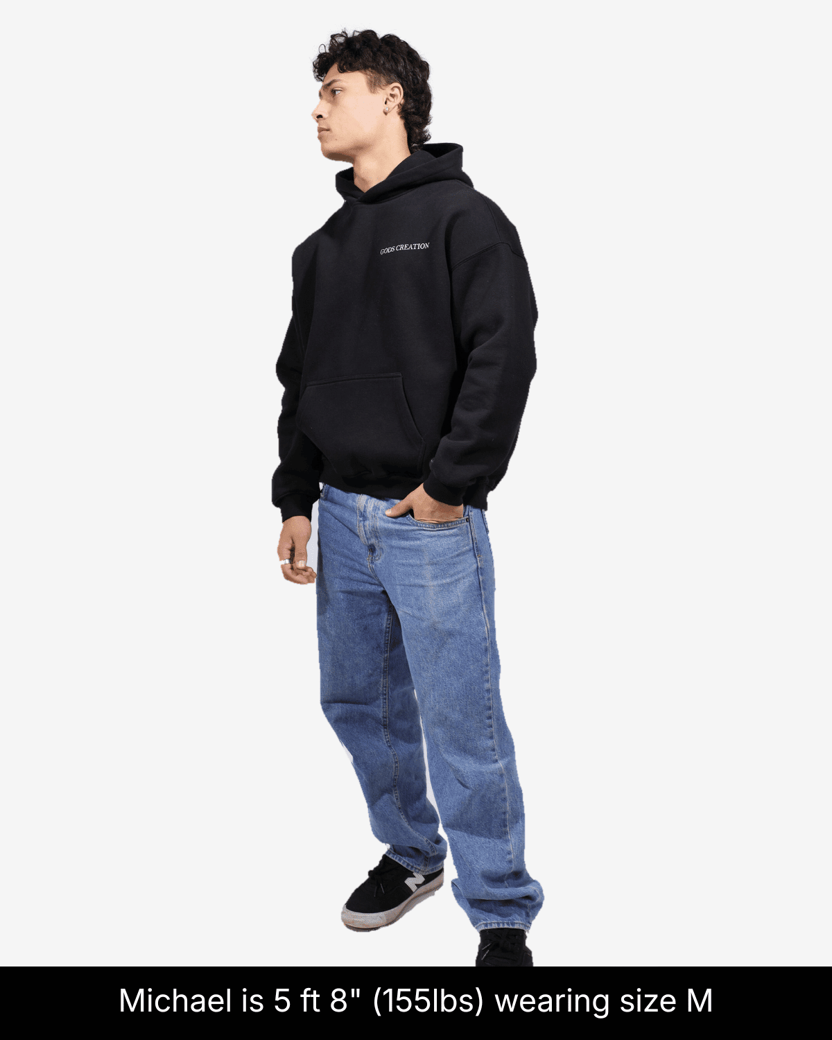 Fallen Angel Hoodie - Black - Gods Creation