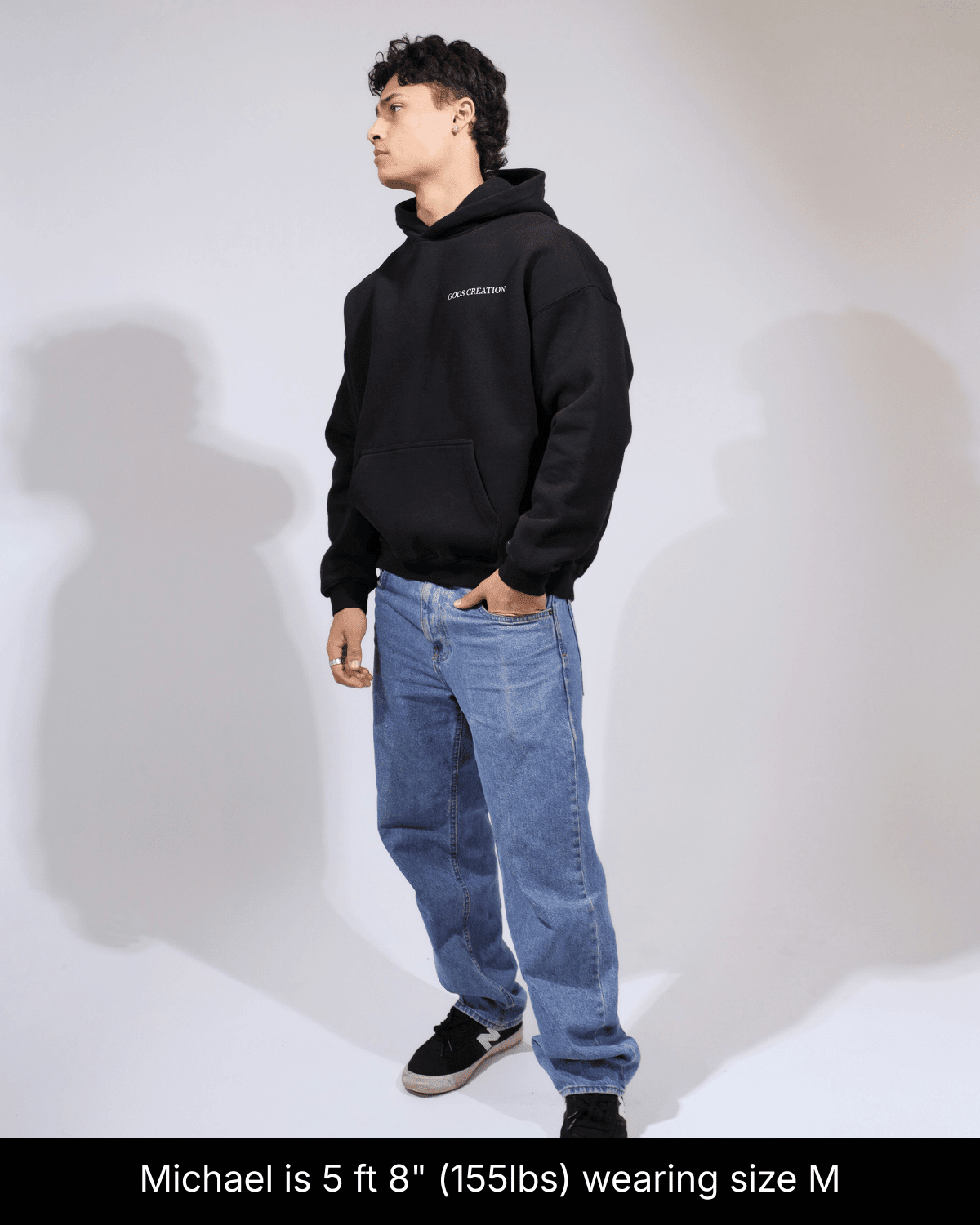 Fallen Angel Hoodie - Black - Gods Creation