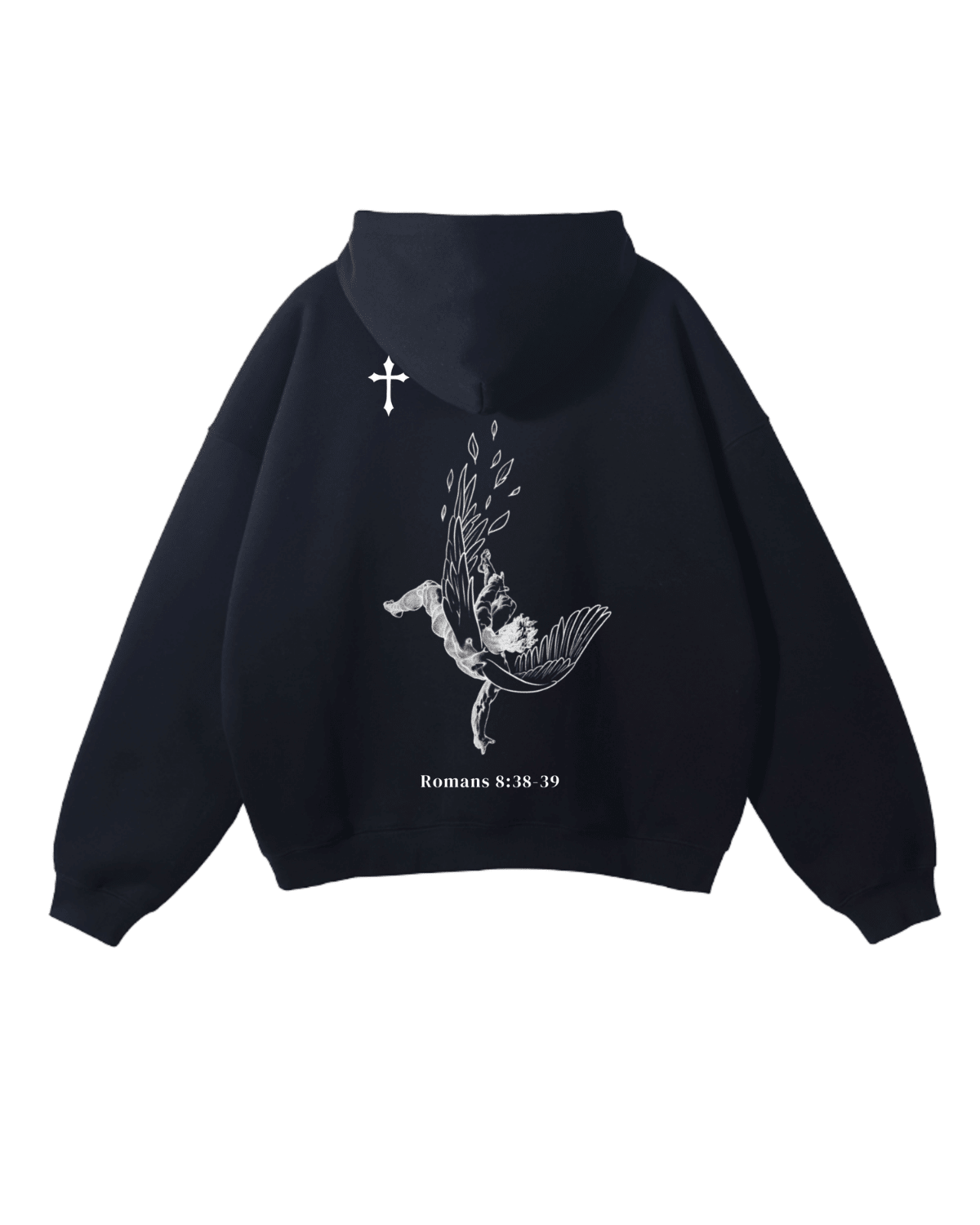 Fallen Angel Hoodie - Black - Gods Creation