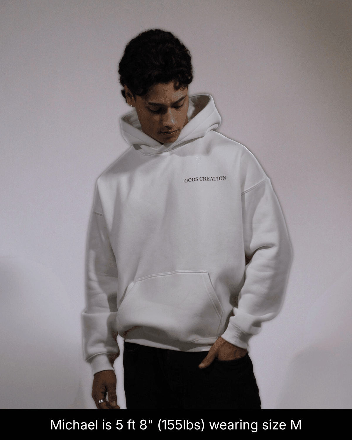 Fallen Angel Hoodie - White - Gods Creation