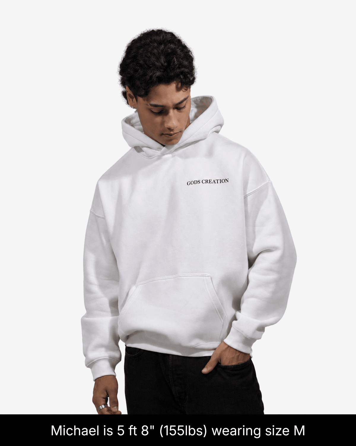 Fallen Angel Hoodie - White - Gods Creation