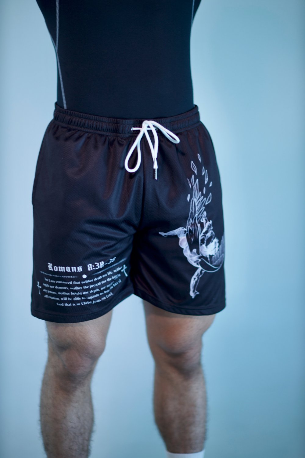 Fallen Angel Shorts - Black - Gods Creation