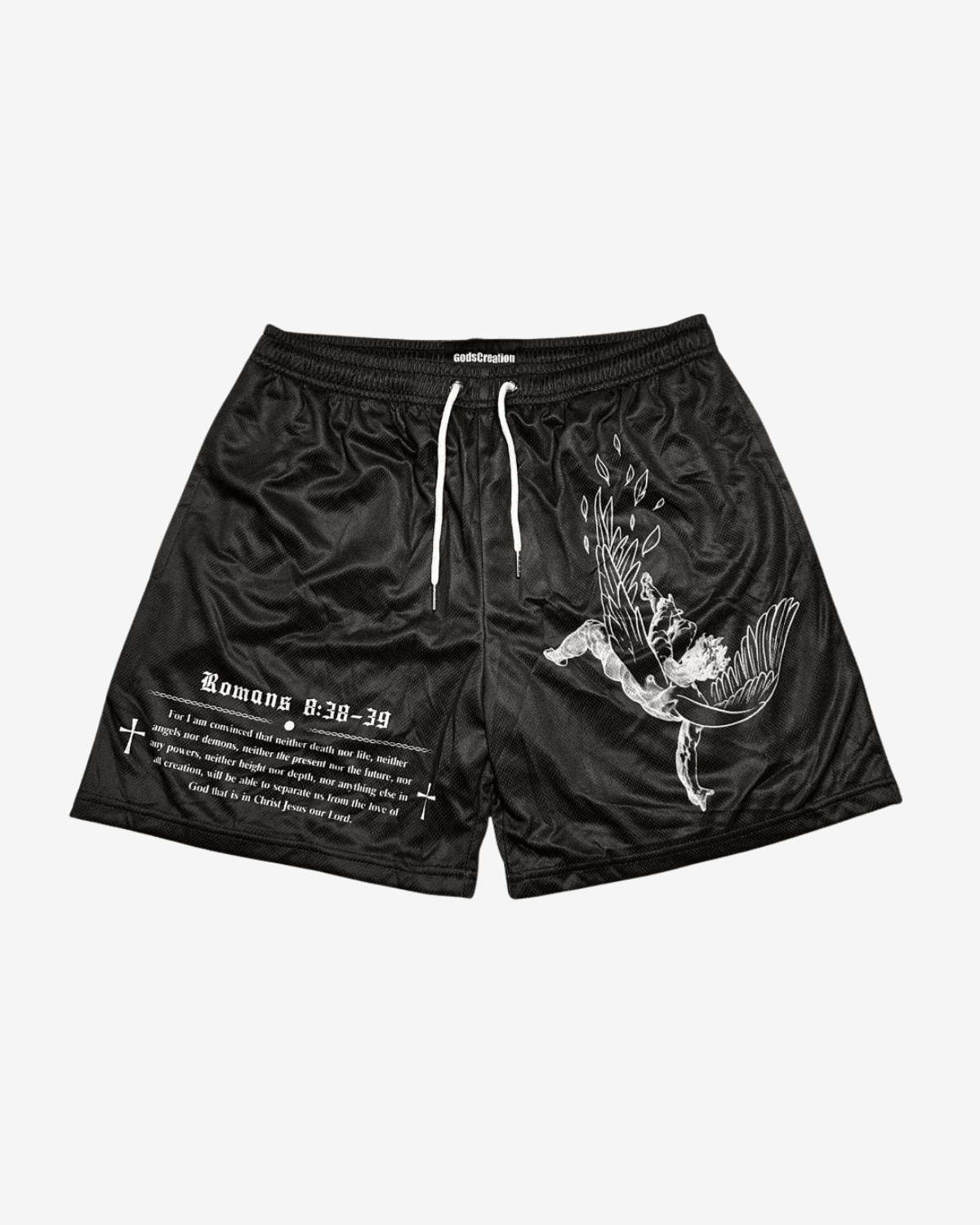 Fallen Angel Shorts - Black - Gods Creation
