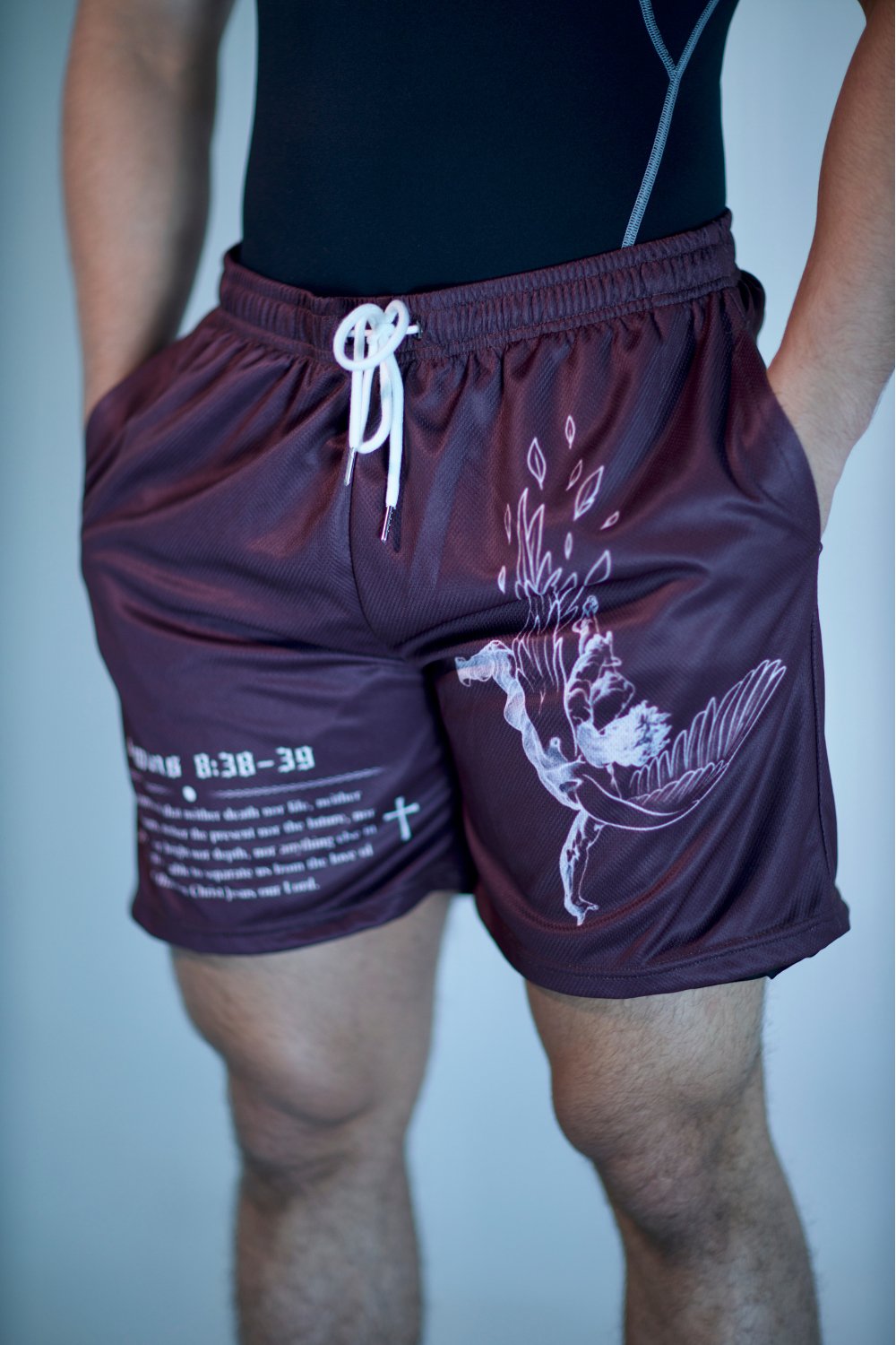 Fallen Angel Shorts - Crimson Red - Gods Creation