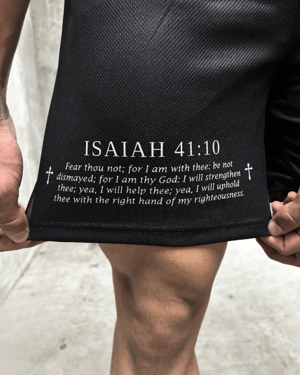 Fear Not Shorts - Black/Red Angel - Gods Creation
