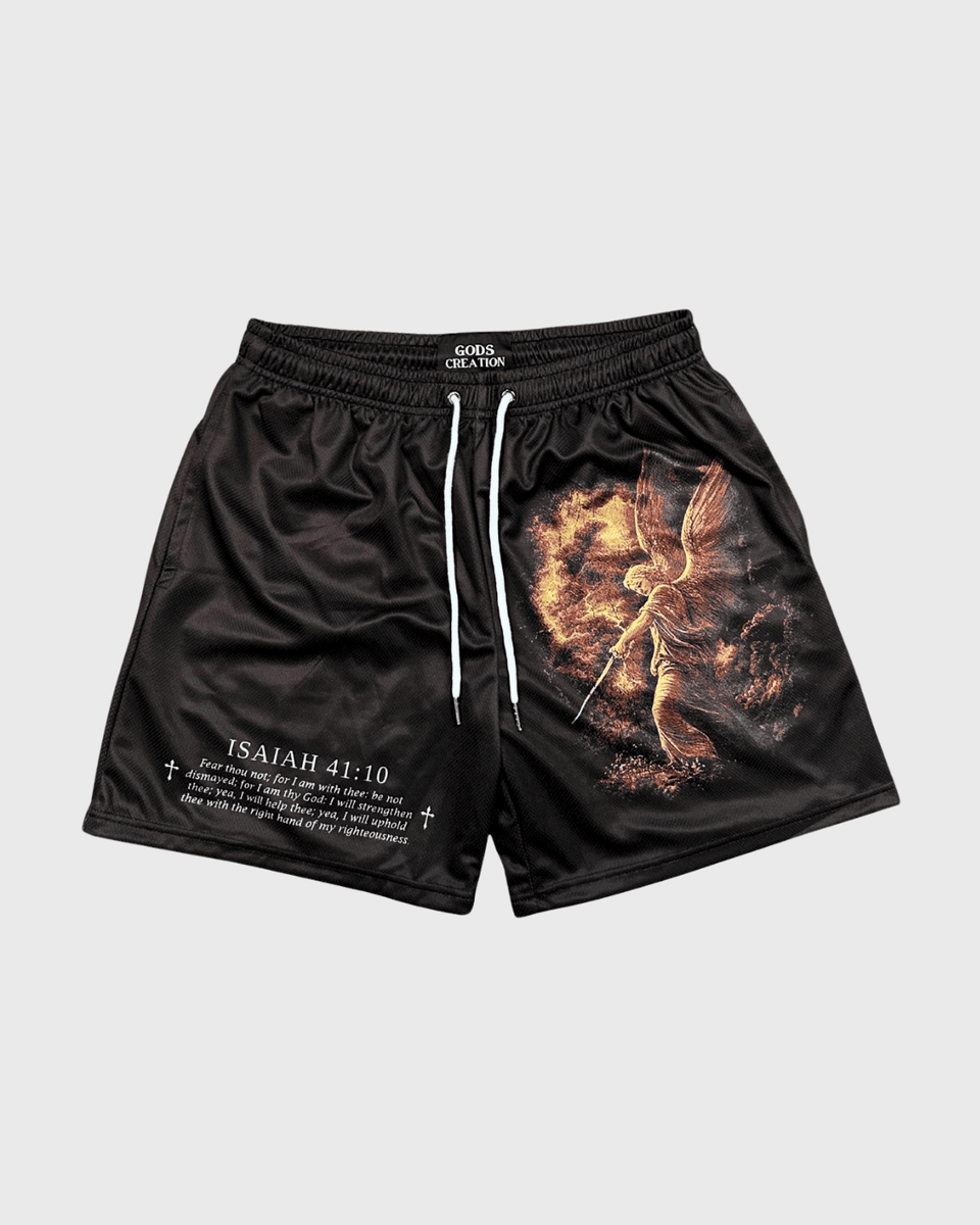 Fear Not Shorts - Black/Red Angel